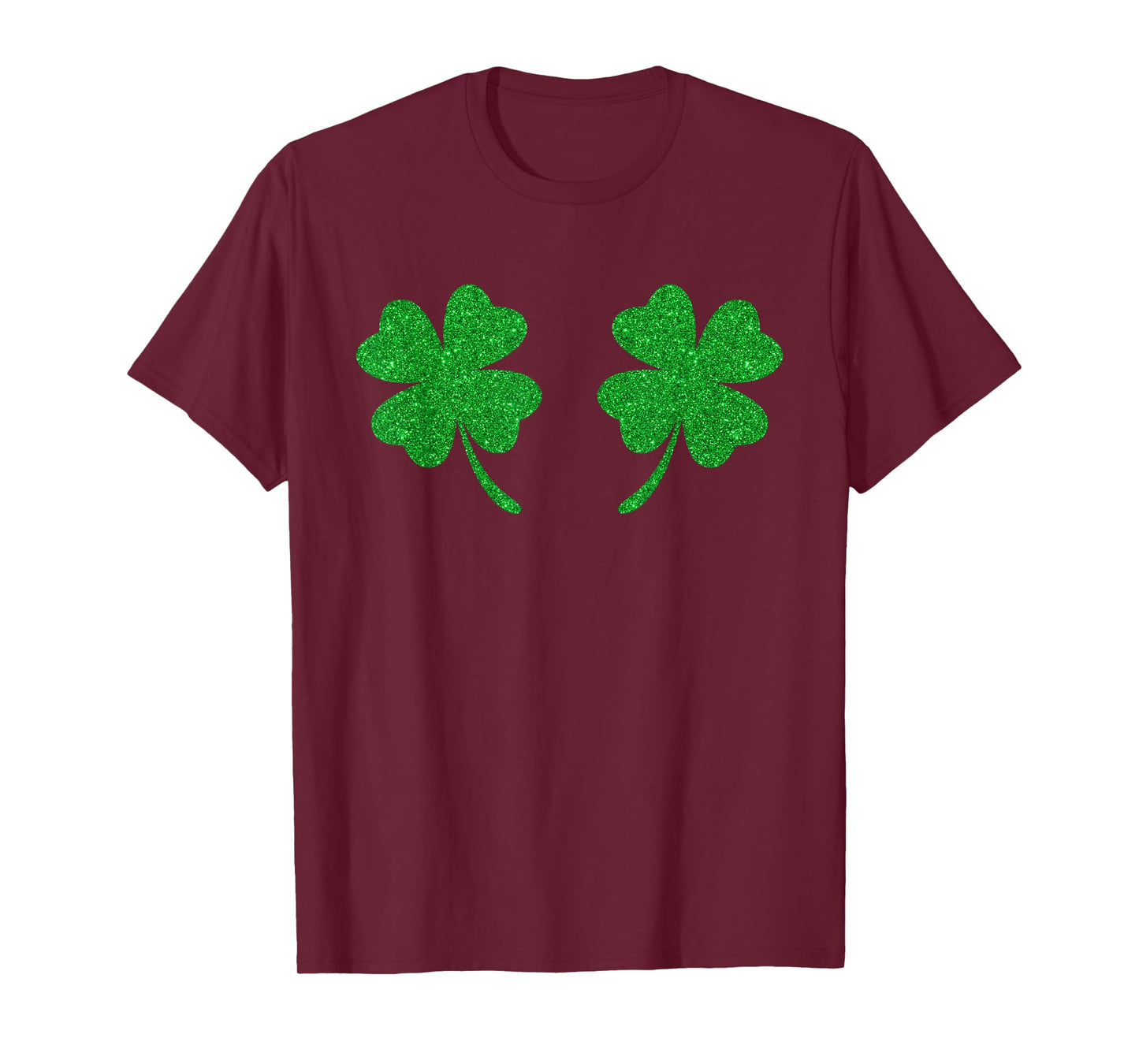Irish Lucky Shamrock Boobs Clover St Patricks Day Women Girl T-Shirt