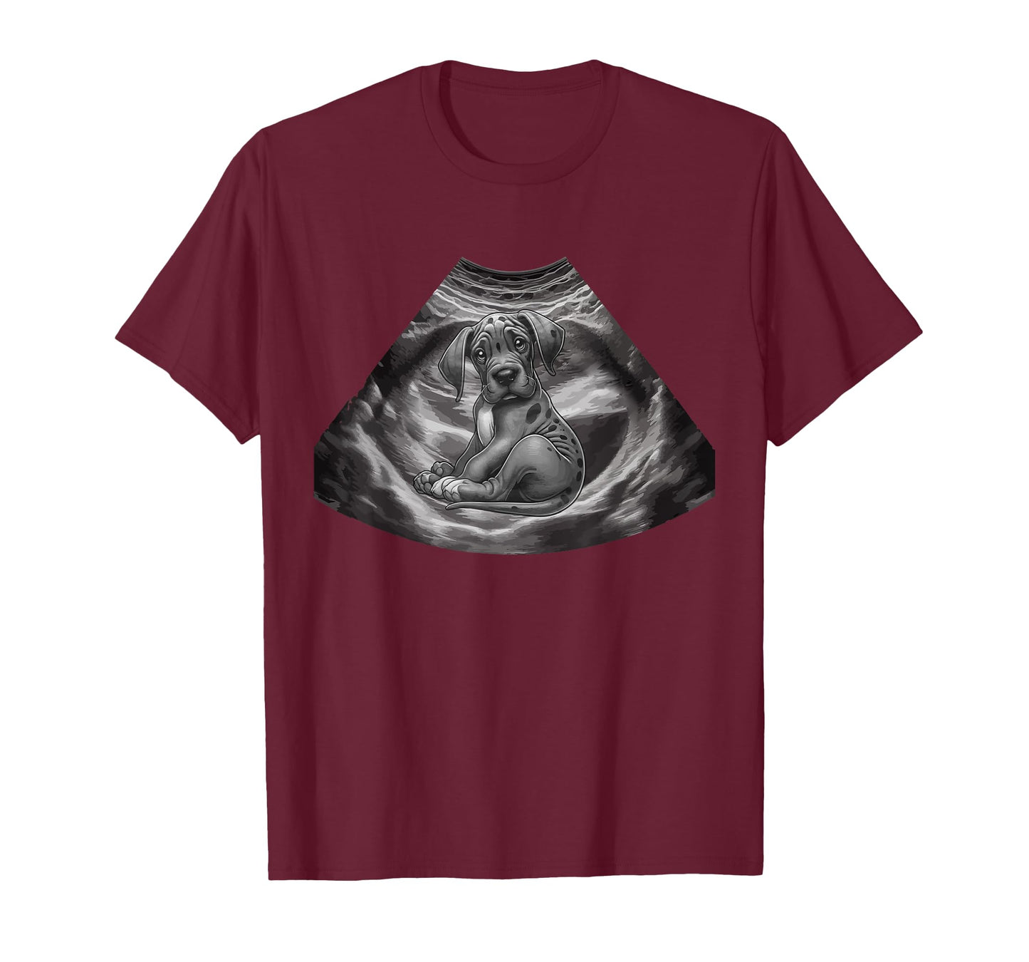 Ultrasound Scan Costume Great Dane Inside Funny Owner Lover T-Shirt