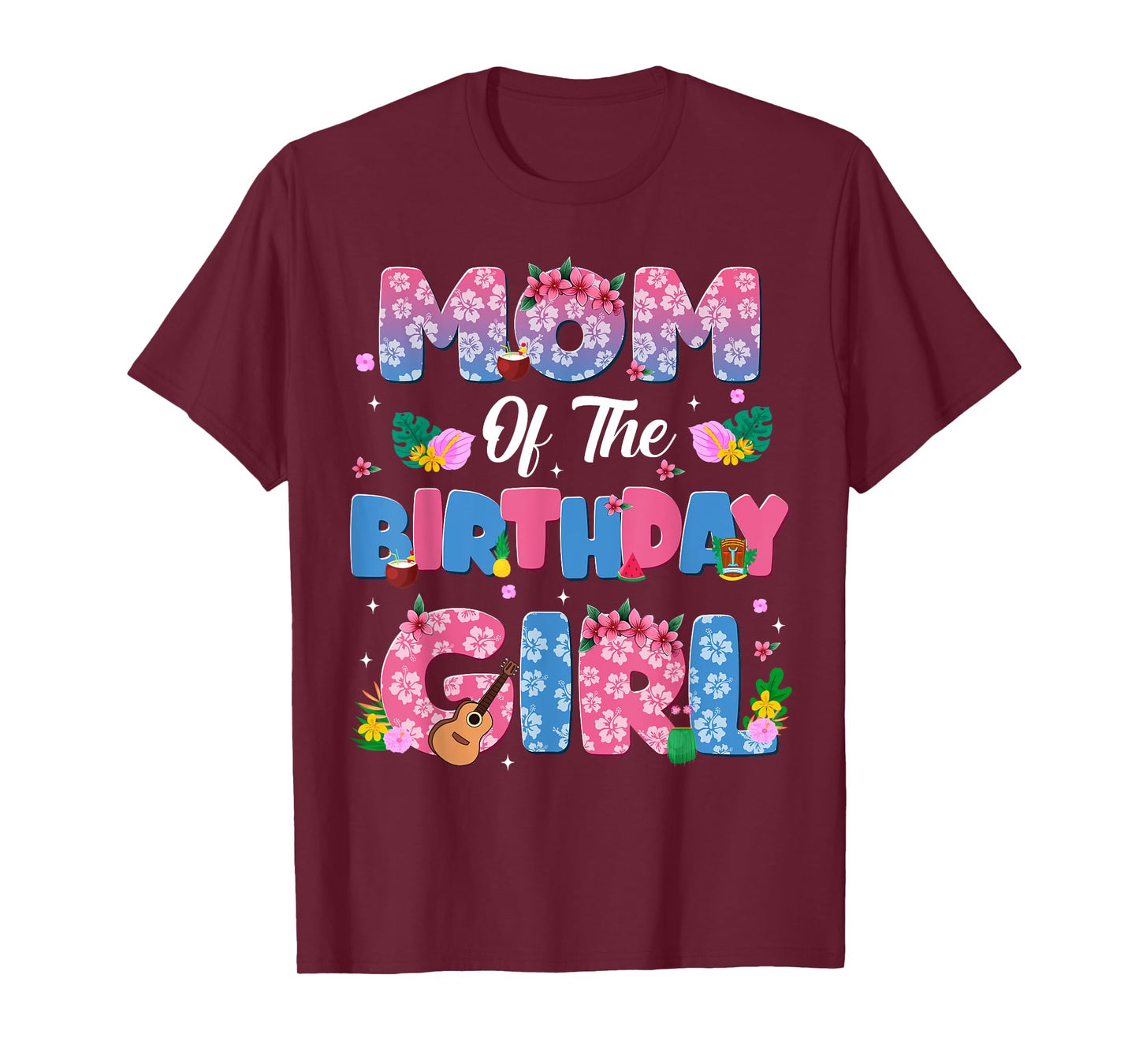 Mom And Dad Of The Birthday Girl Party Decor Family Matching T-Shirt