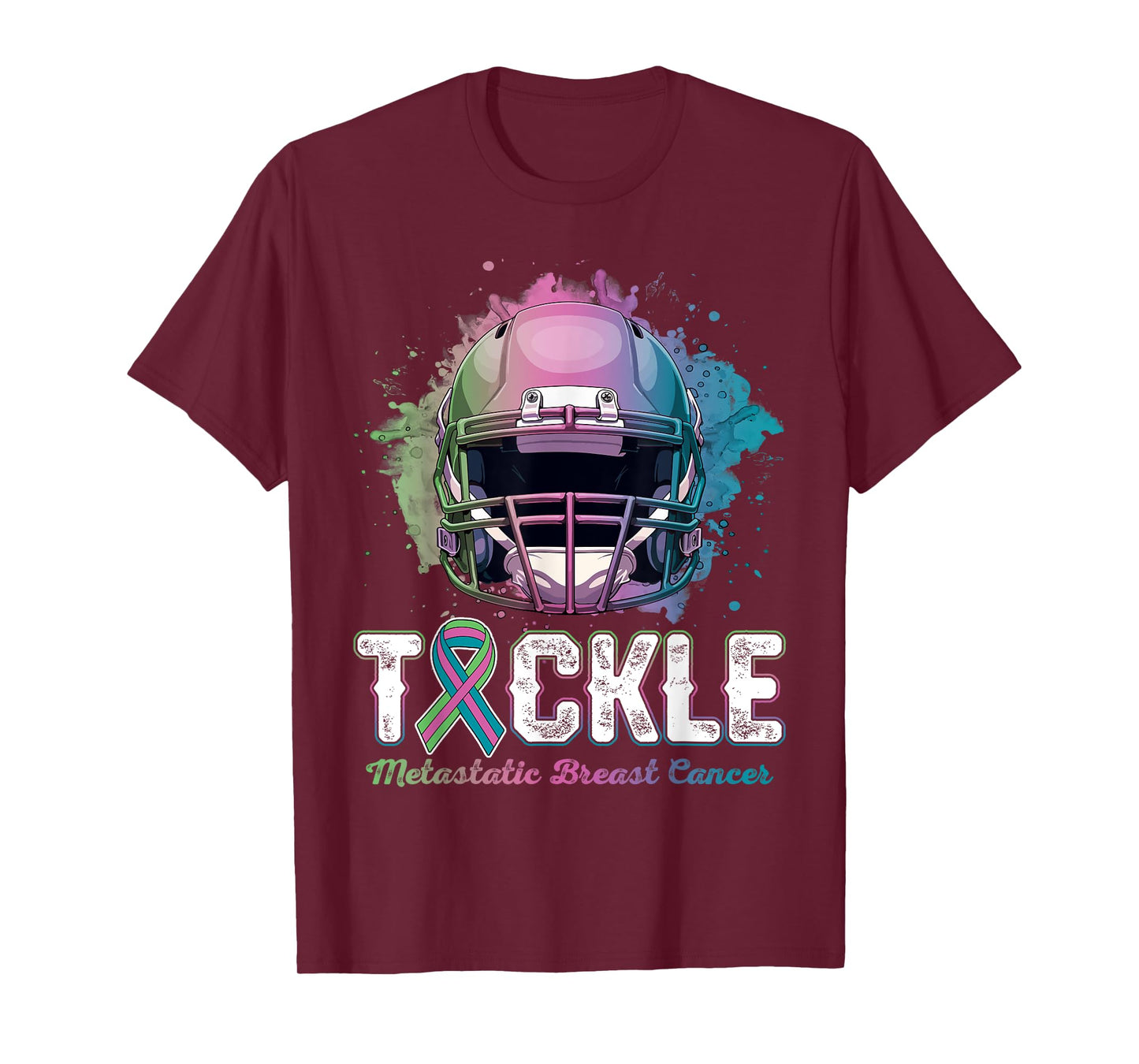 Tackle Metastatic Breast Cancer Awareness Day Football Women T-Shirt