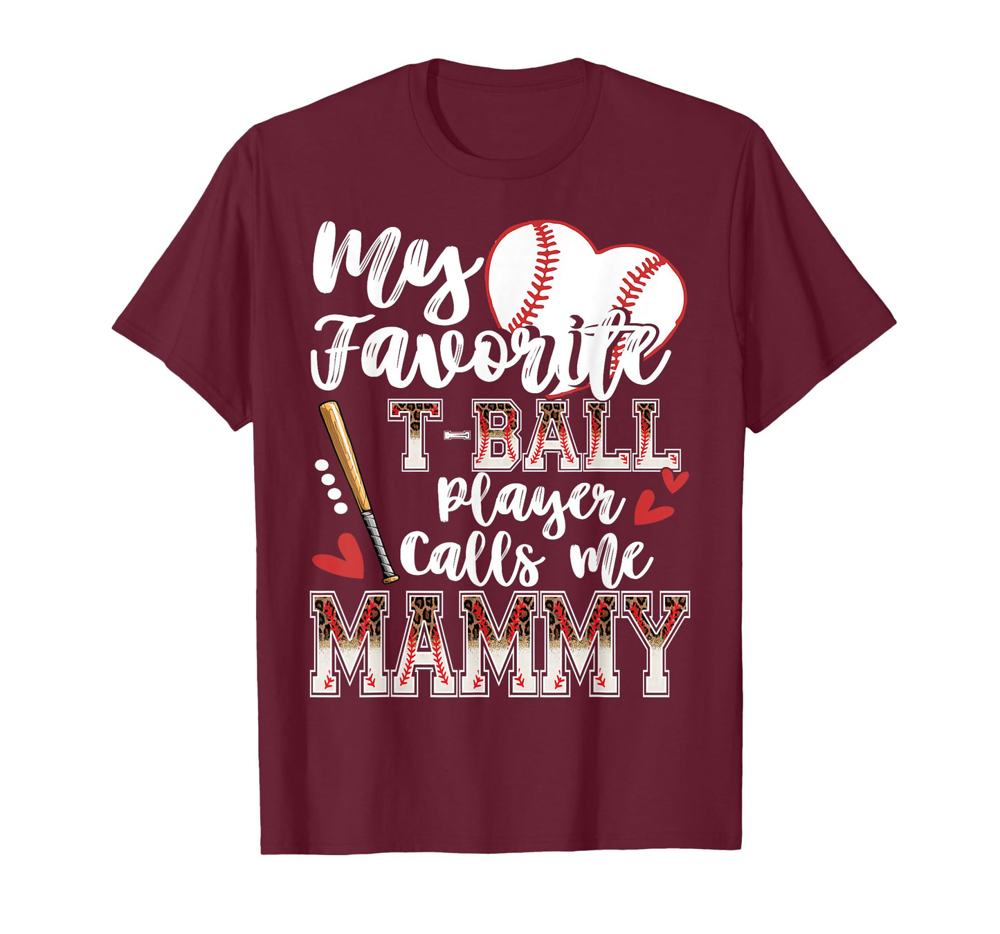 My Favorite T-Ball Player Calls Me Mammy Family Matching T-Shirt