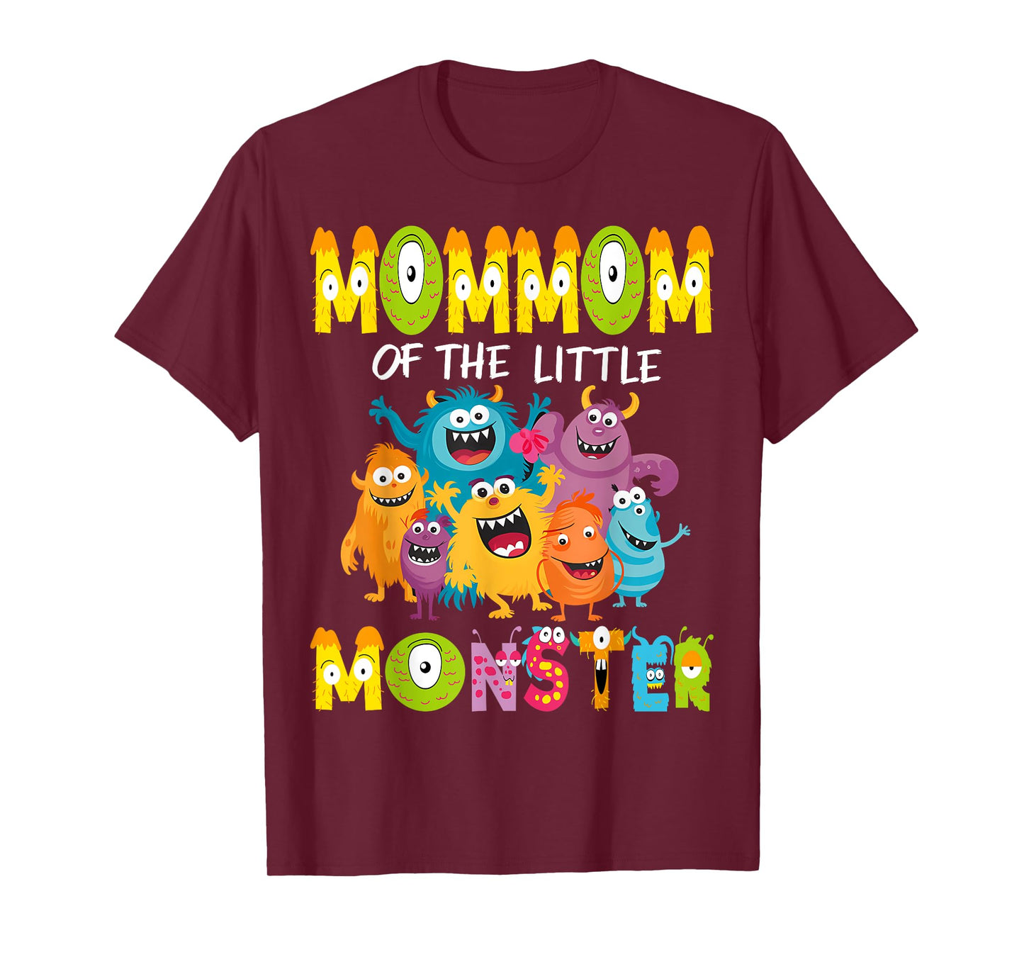 MomMom Of The Little Monster 1St Birthday Kids Party T-Shirt