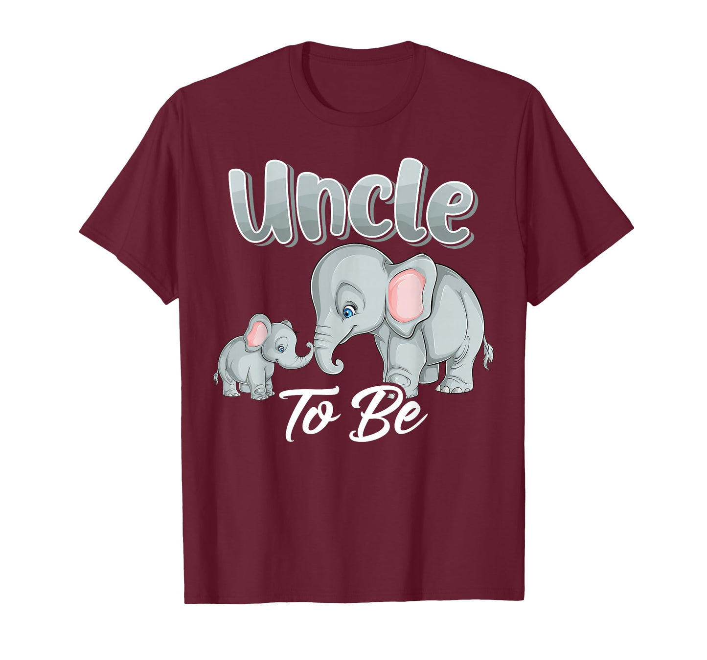 Soon Uncle To Be Elephants For Baby Shower Gender Reveal Men T-Shirt