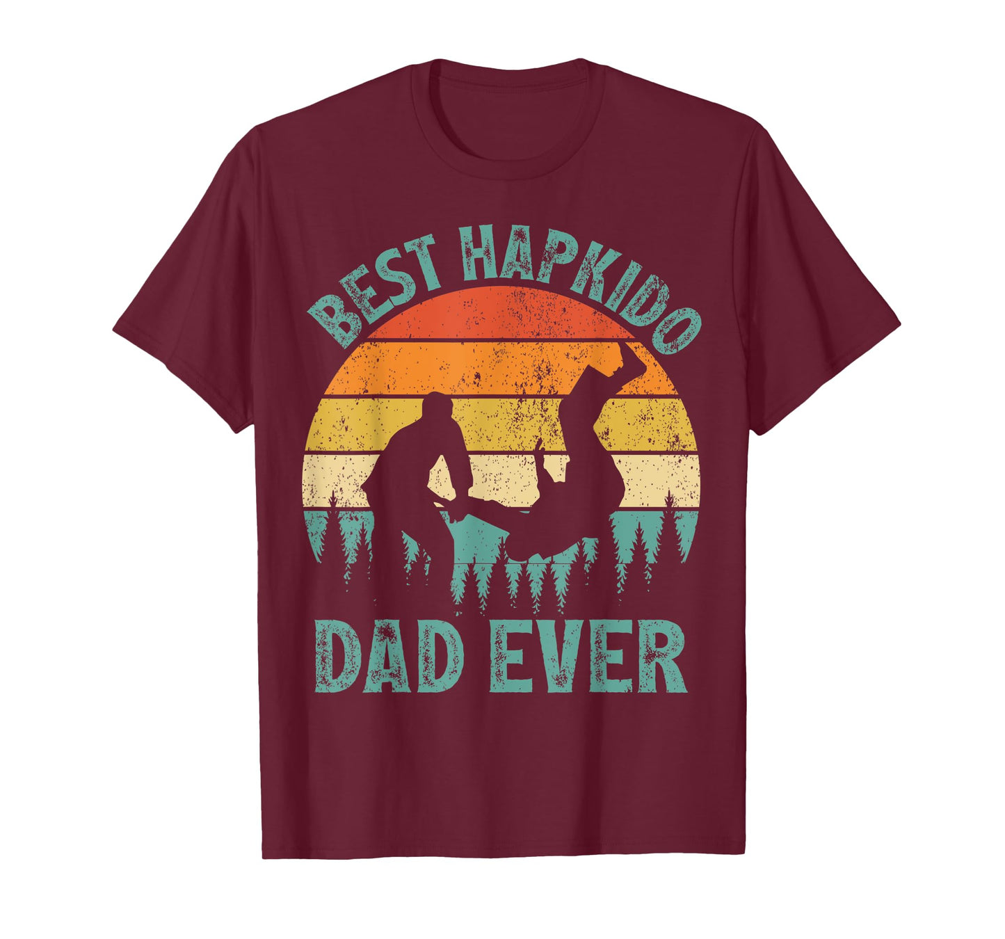 Mens Funny Vintage Best Hapkido Dad Ever Father's Day T-Shirt