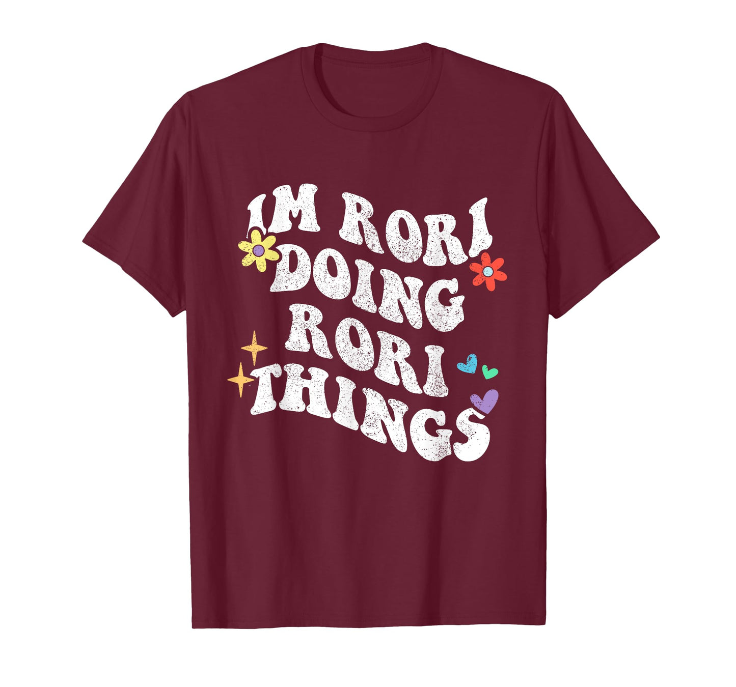 Retro Groovy Im Rori Doing Rori Things Funny Mother's Day T-Shirt