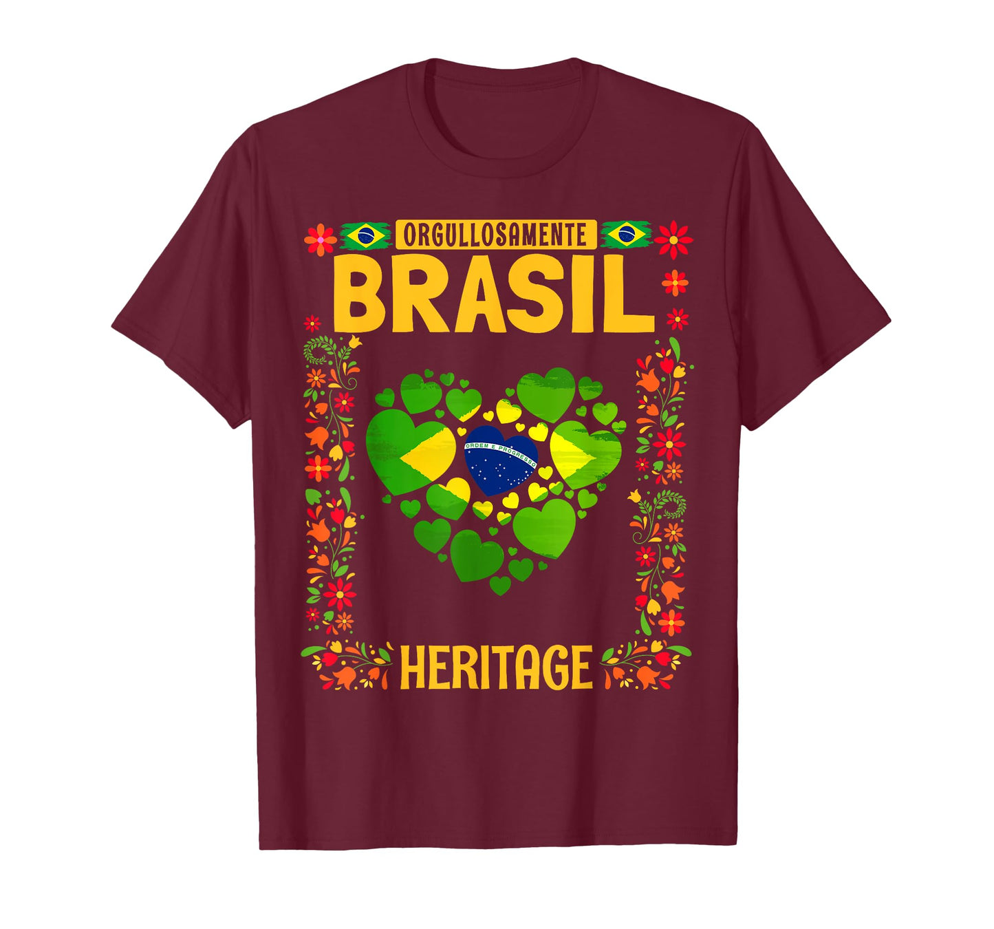 Brasil Flag Outfit Idea For Kids Brazil & Brazilian Flag T-Shirt