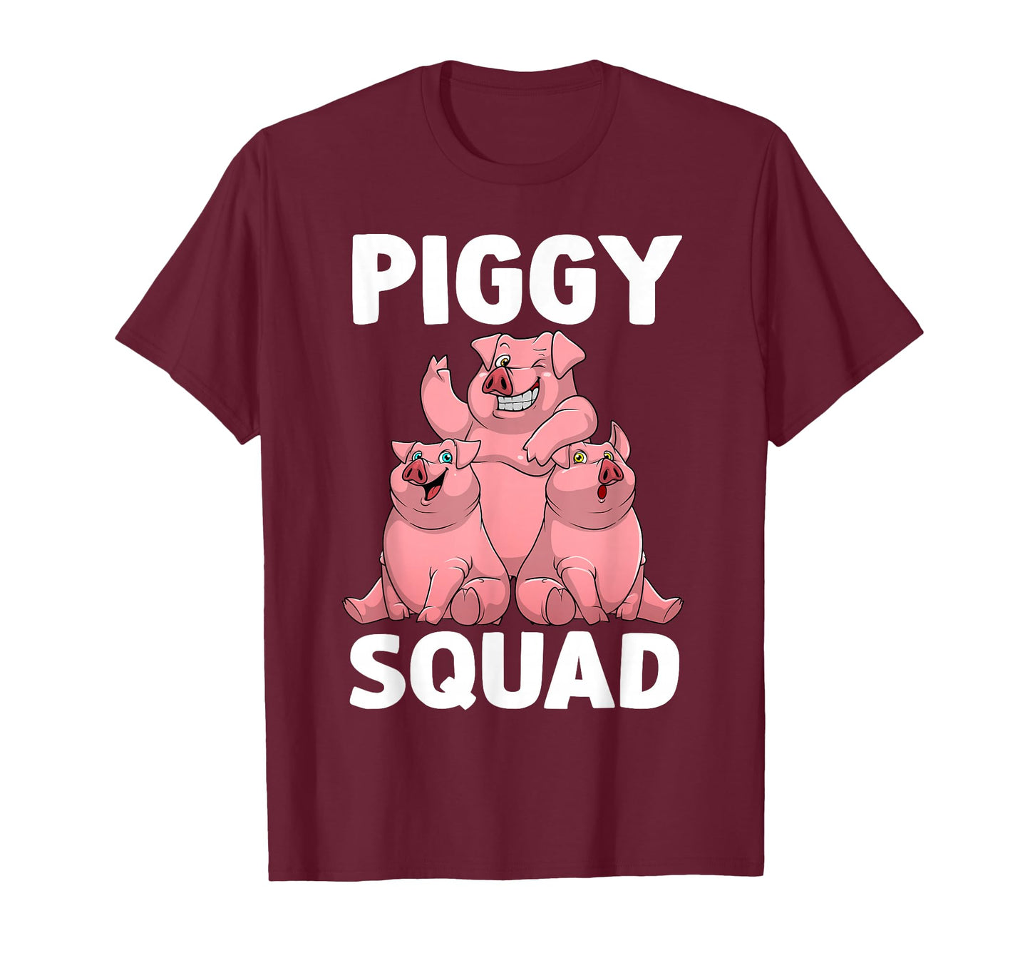 Funny Pig Lover Art For Men Women Kids Piggy Squad Swine Pig T-Shirt