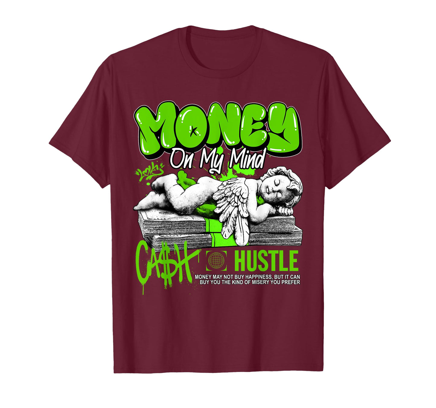 Money Cash Foamposite Black Green Matching Tee For Men Women T-Shirt