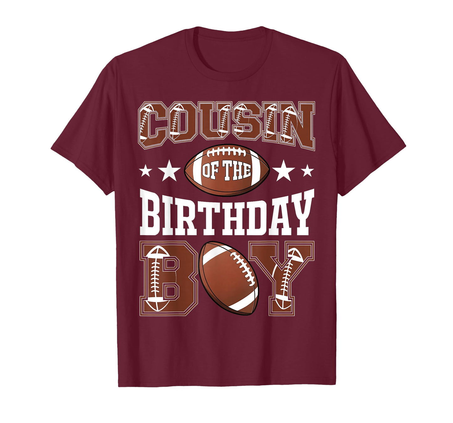 Cousin Of The Birthday Boy Football Game Day T-Shirt