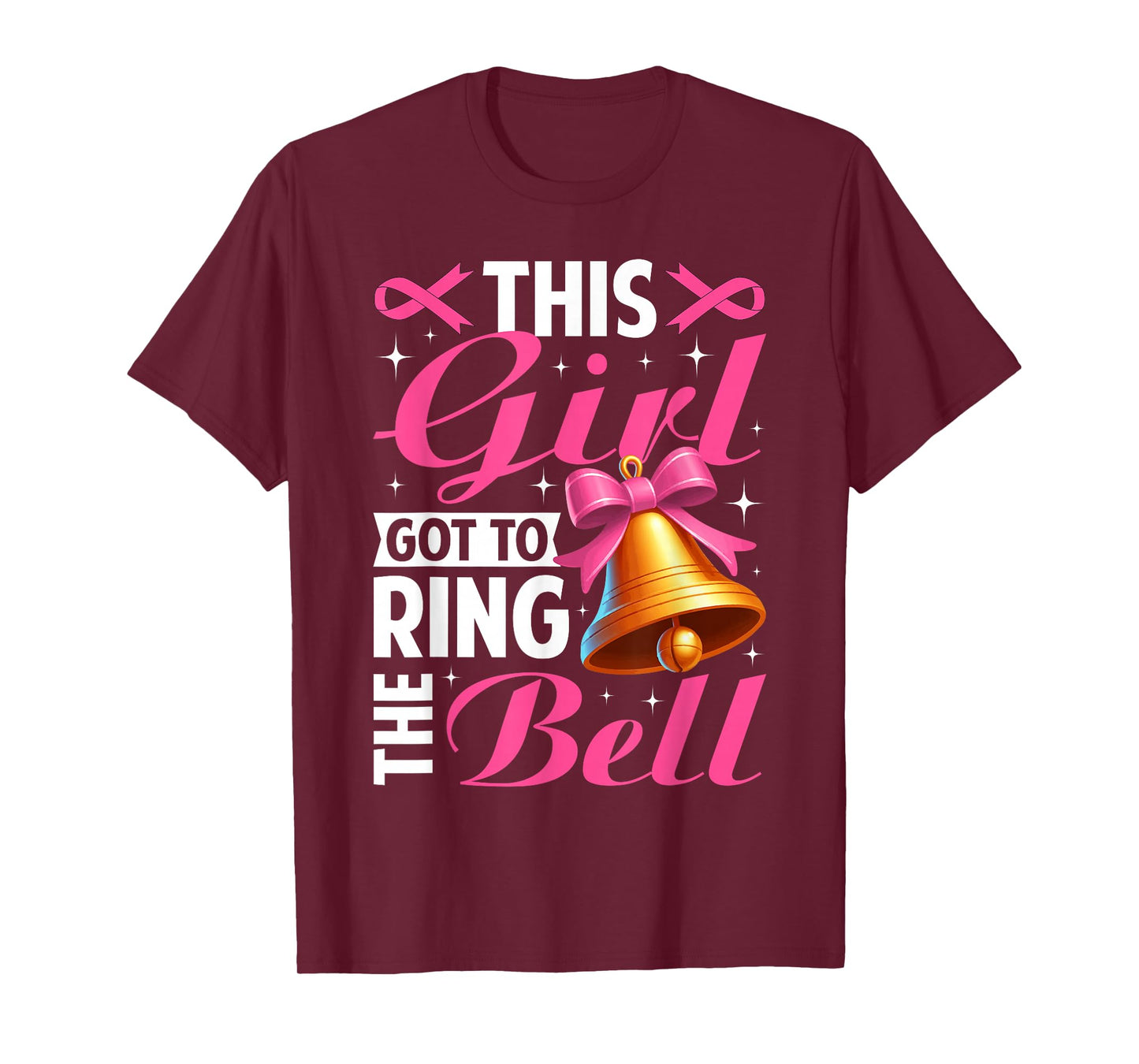 This Girl Got to Ring The Bell Breast Cancer Awareness Girls T-Shirt