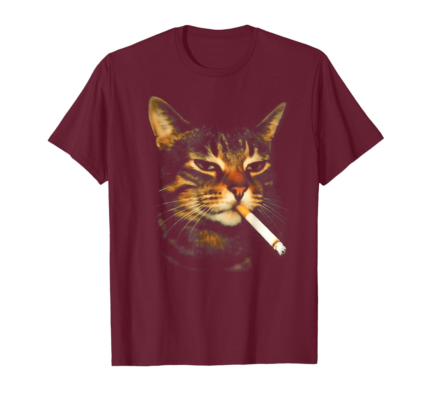 Funny Smoking Cat Cigarette Kitten Meme Stupid Brainrot T-Shirt
