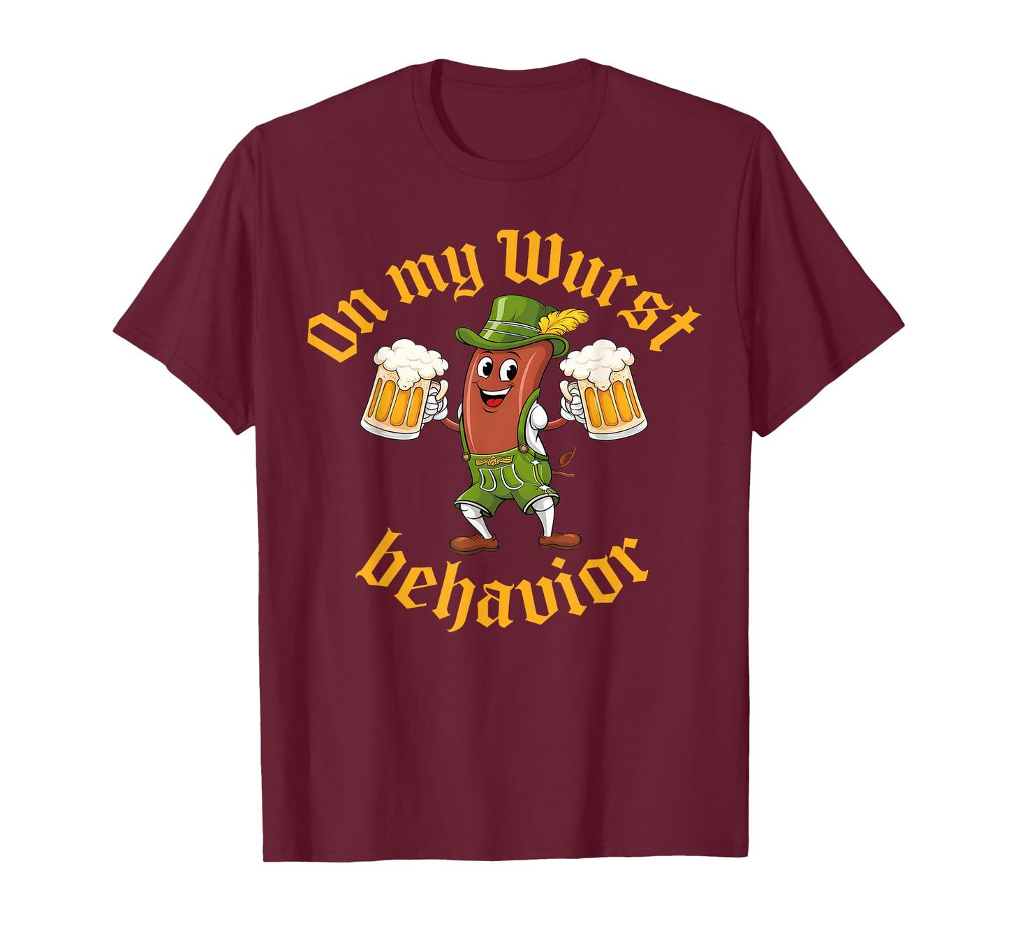 Oktoberfest Sausage Costume Funny German Beer Lover Outfit T-Shirt