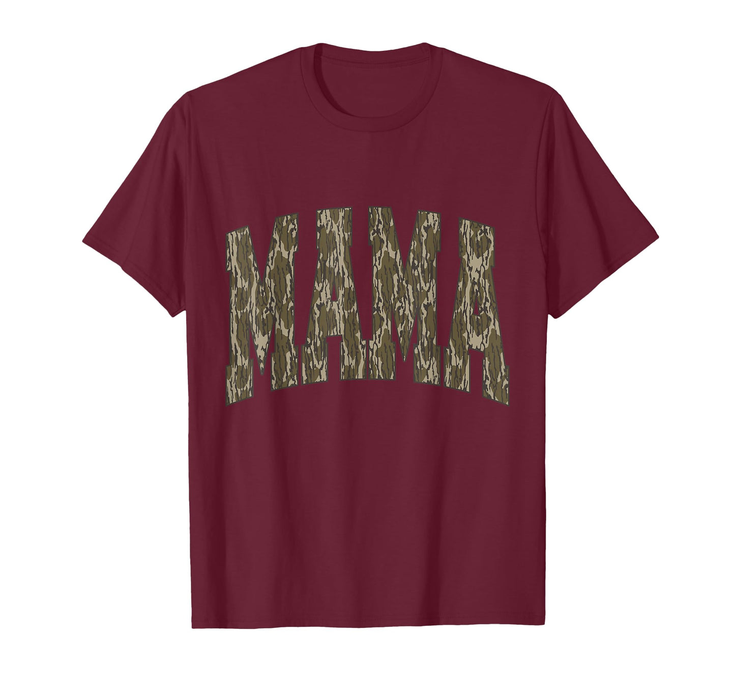 Retro Bottomland Camo Hunting Mama Old Camo Mom Mother's Day T-Shirt