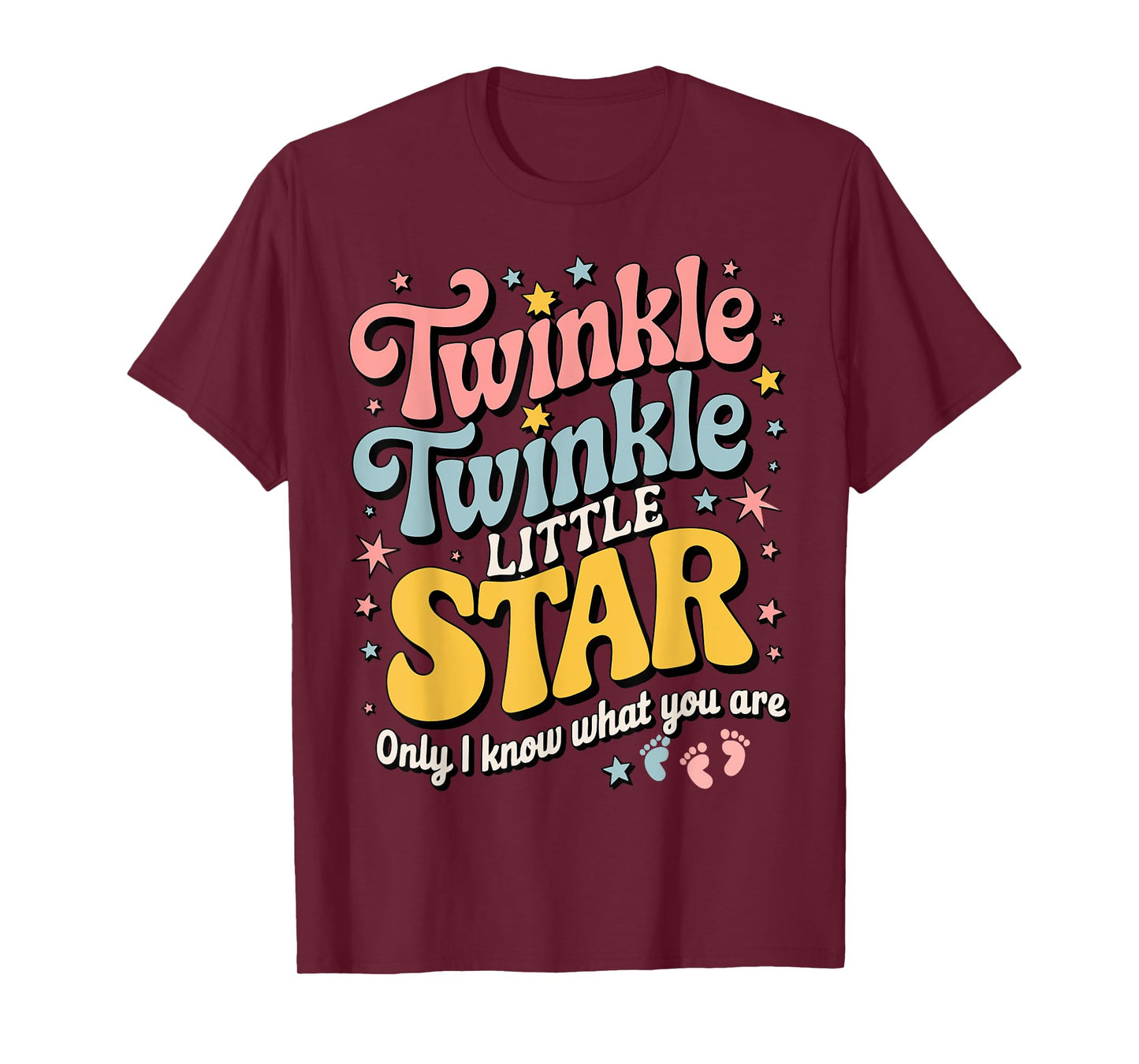 Twinkle Star Gender Keeper Baby Reveal Party Celebration T-Shirt