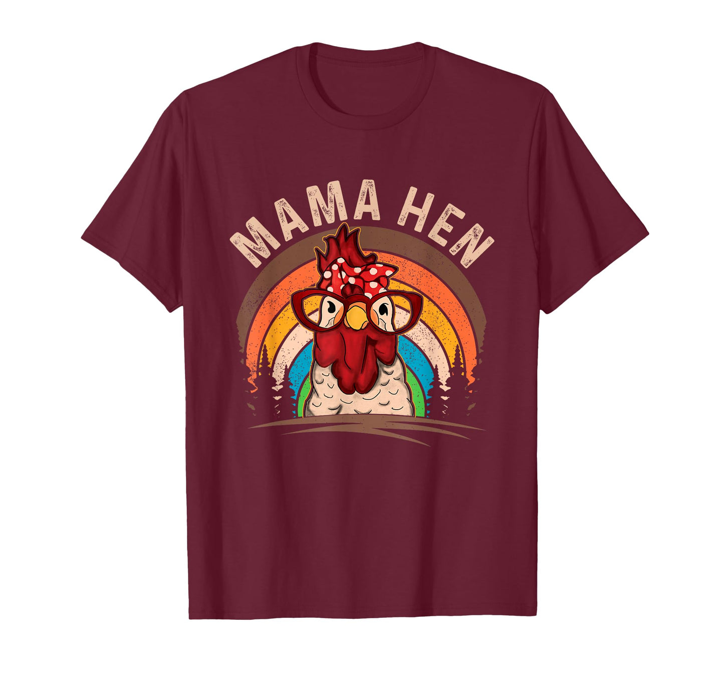 Mama Hen Vintage Retro Chicken Mom Chicken Lady Mother's Day T-Shirt