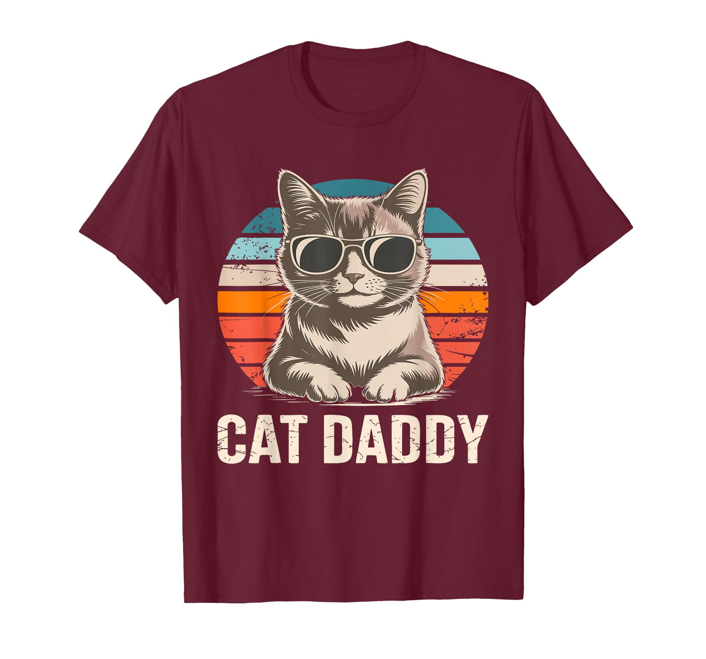 Cat Daddy Shirt Men Cat Lover Dad Fathers Day T-Shirt