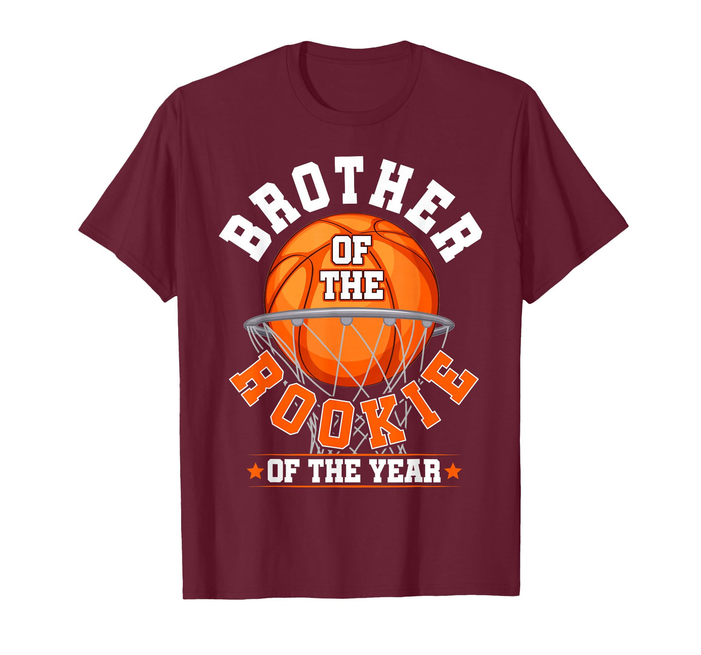 Brother of Rookie 1st Birthday Basketball Family Party T-Shirt