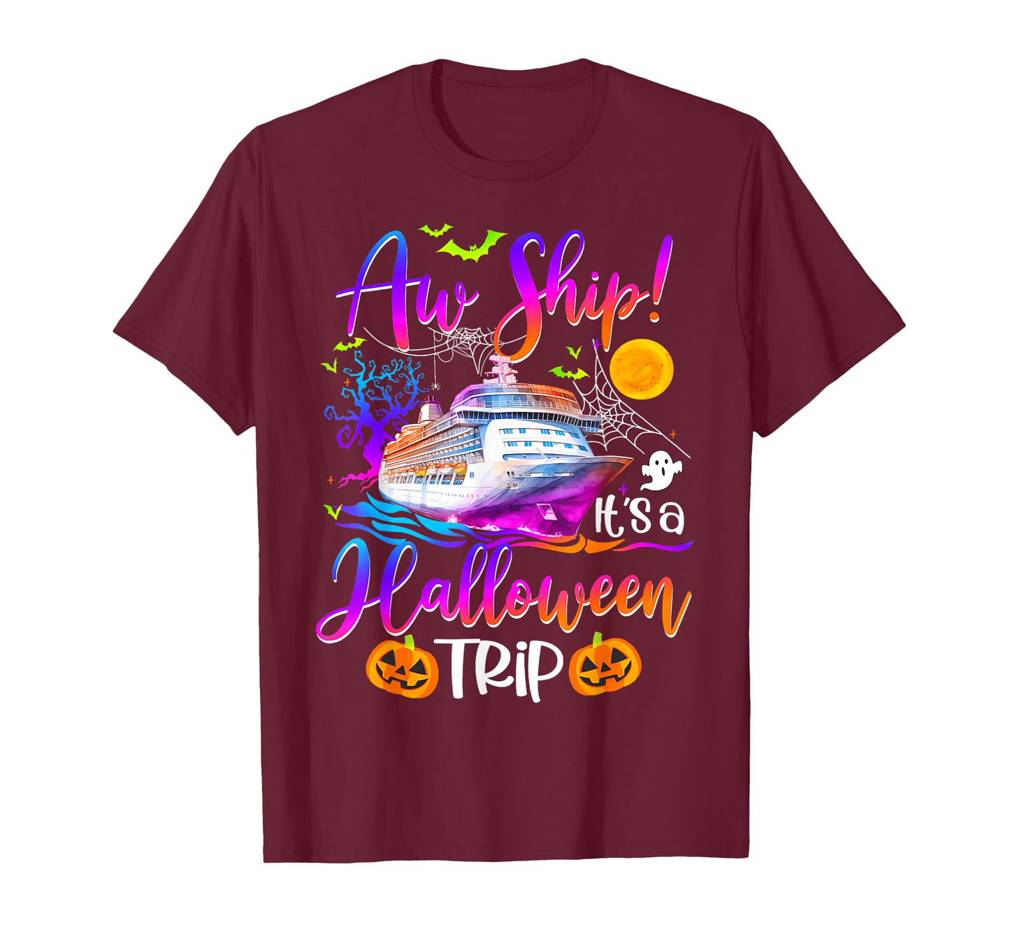 Family Halloween Cruise 2024 Pumpkin Boo Trip Matching T-Shirt