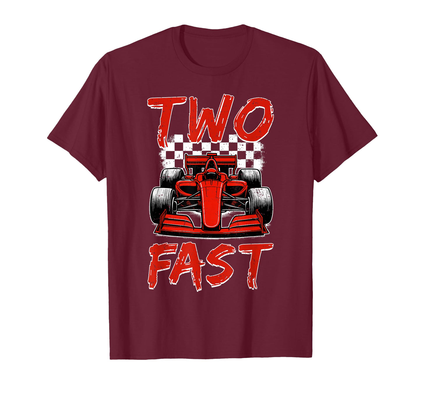 Two Fast 2nd Birthday Boy Pit Crew Race Car 2 Years Old Kids T-Shirt