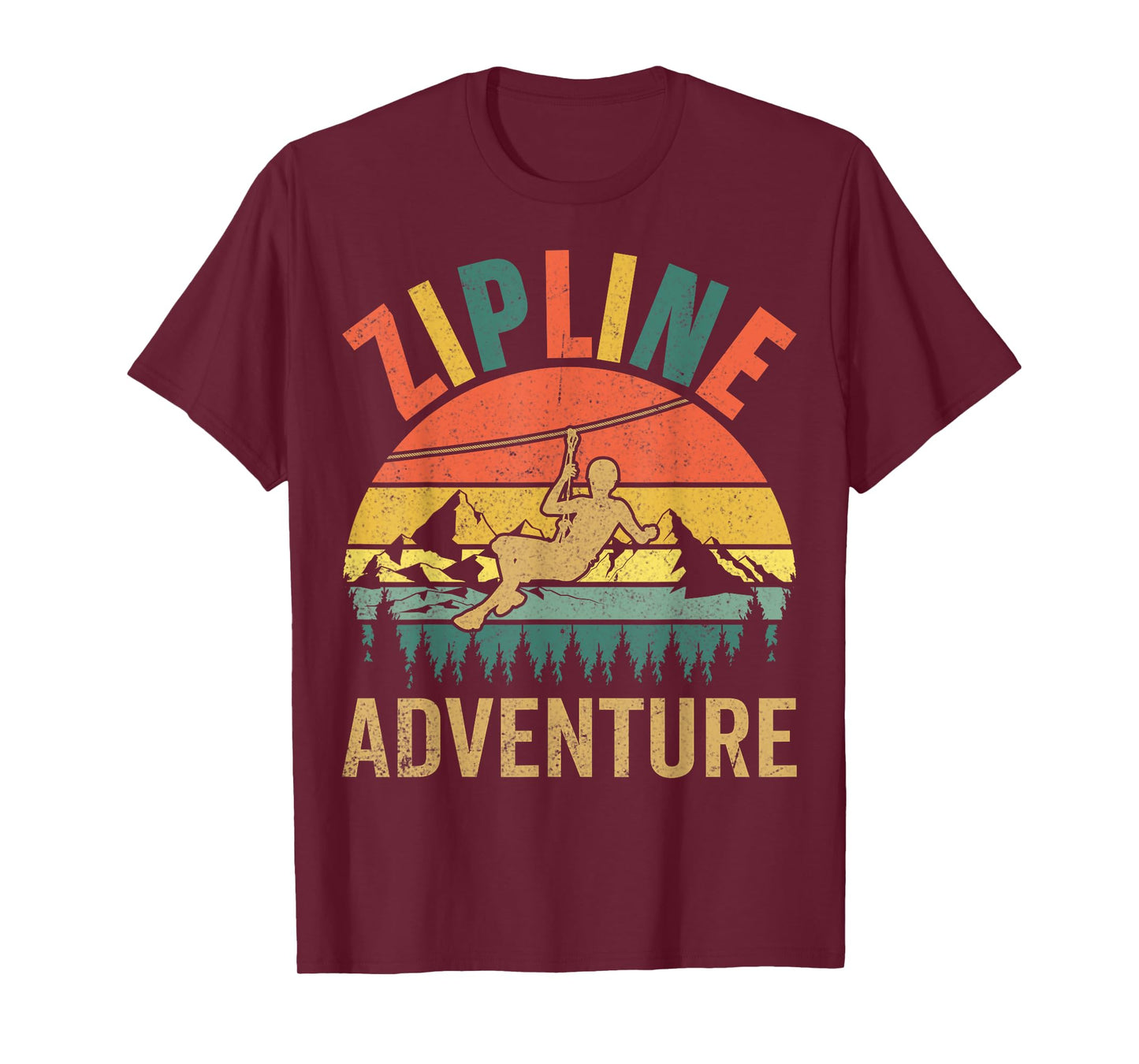 Retro Zipline Adventure - Vintage Ziplining Gifts Zipliner T-Shirt