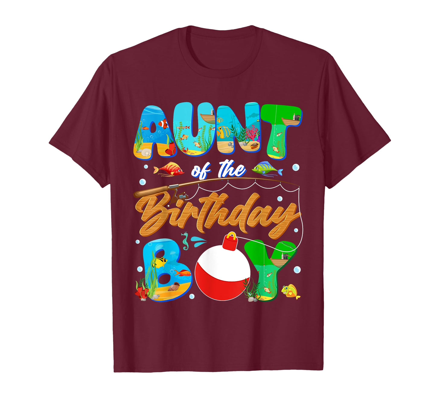 Aunt Of The Birthday Boy Ofishally One Family Matching Party T-Shirt