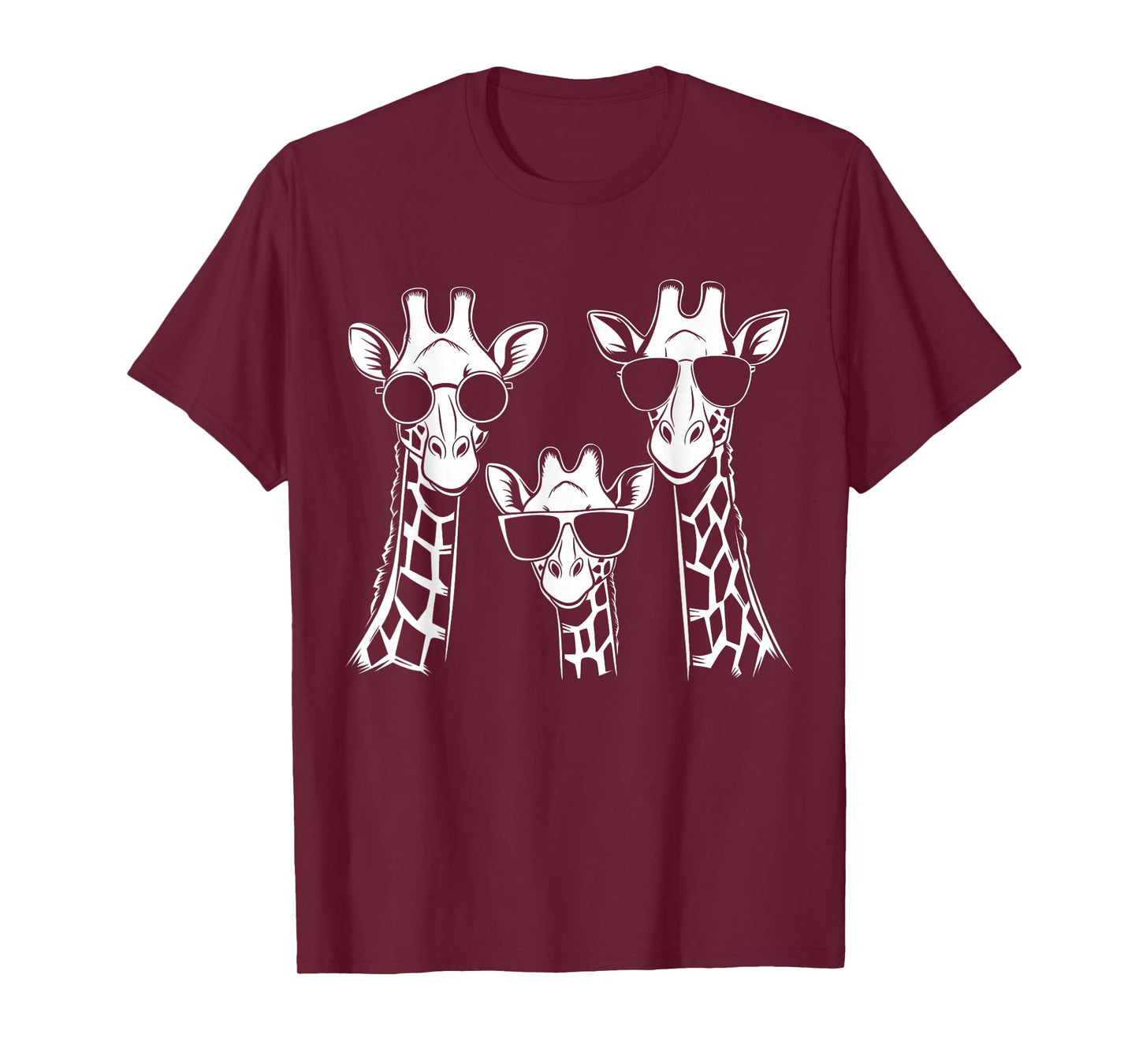 Giraffes Family With Sunglasses - Giraffe T-Shirt