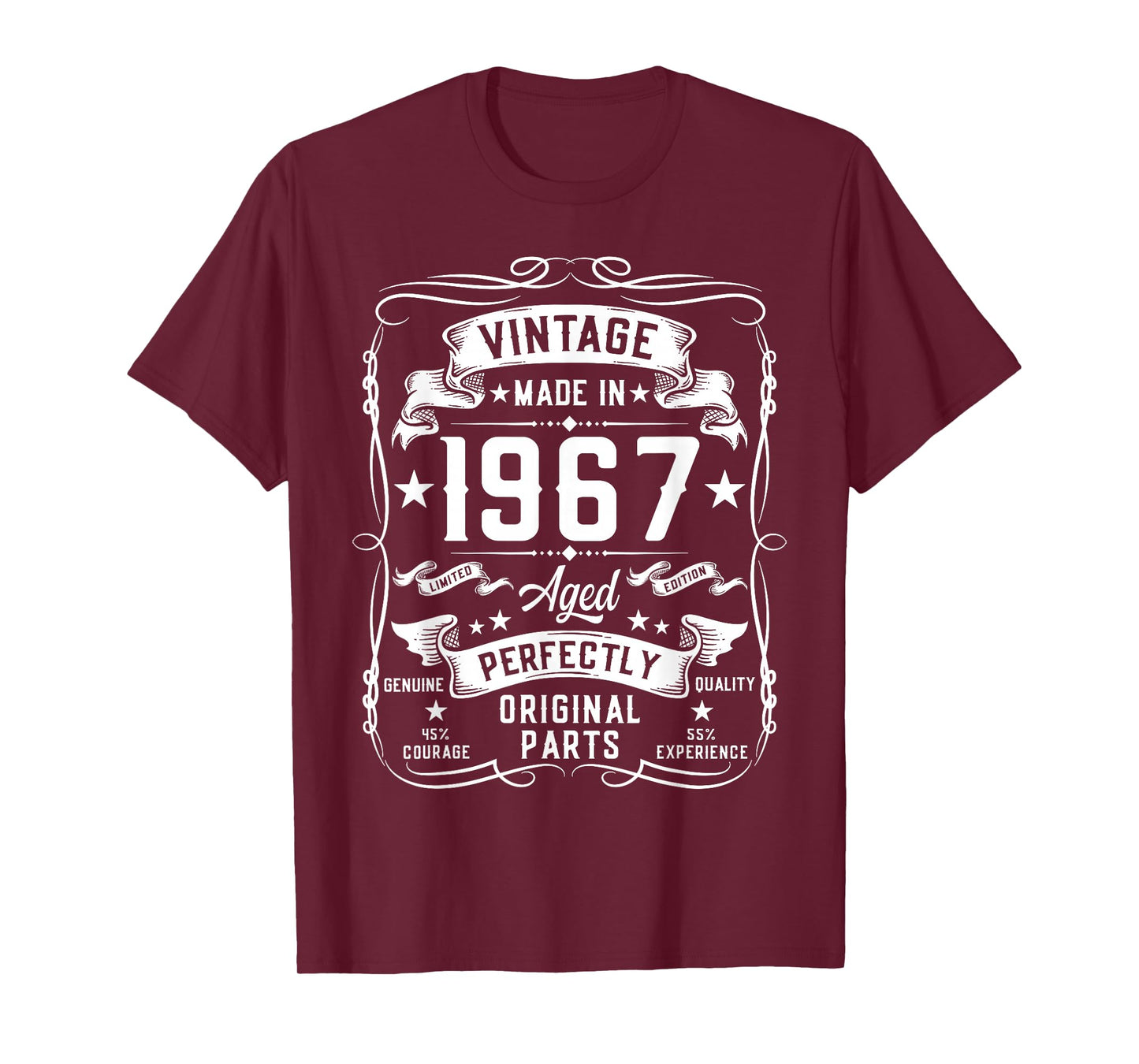 Vintage 1967 58 Years Old Gifts for Men 58yr 58th Birthday T-Shirt