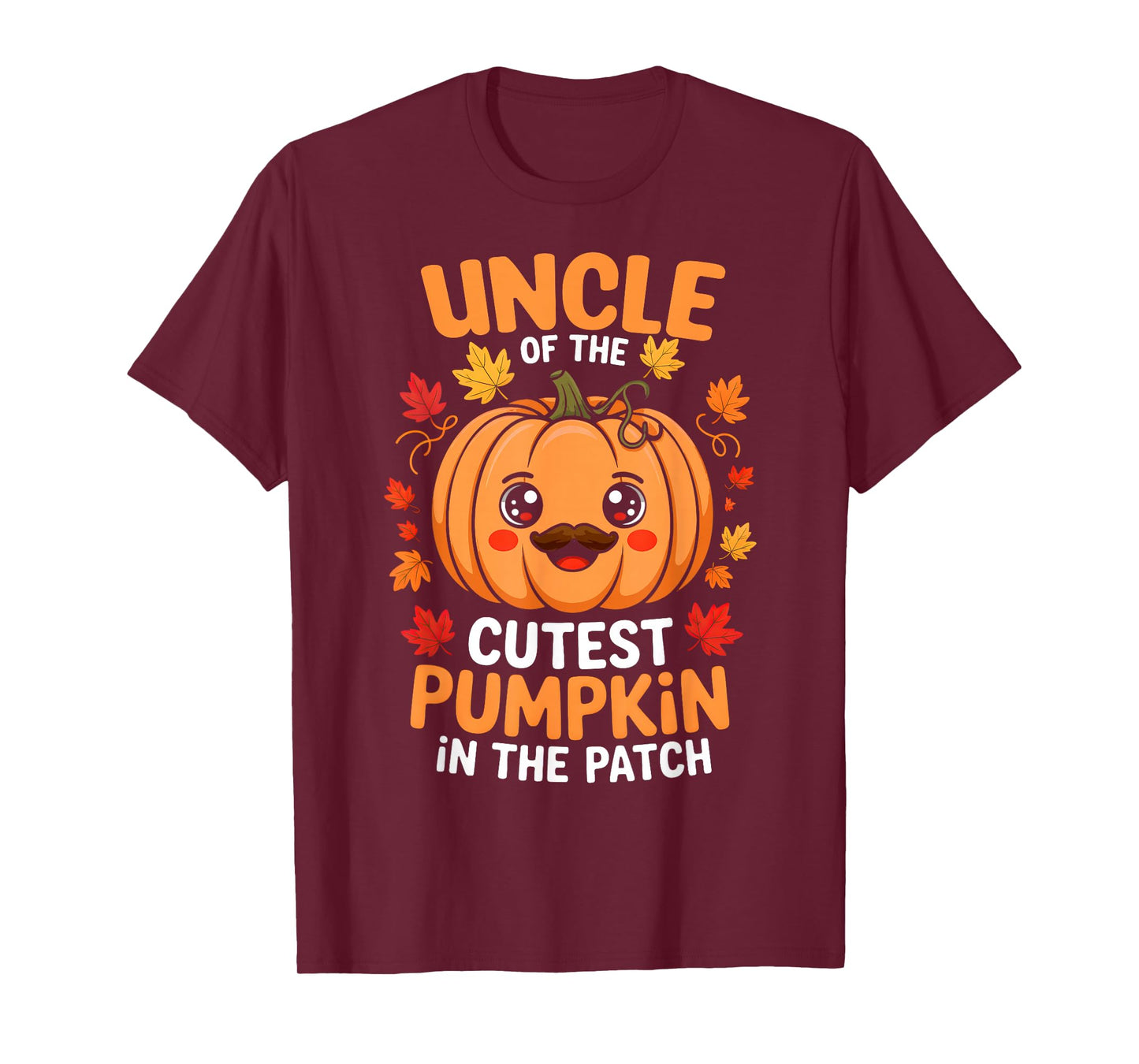 Uncle Of The Cutest Pumpkin In The Patch Halloween Mens T-Shirt