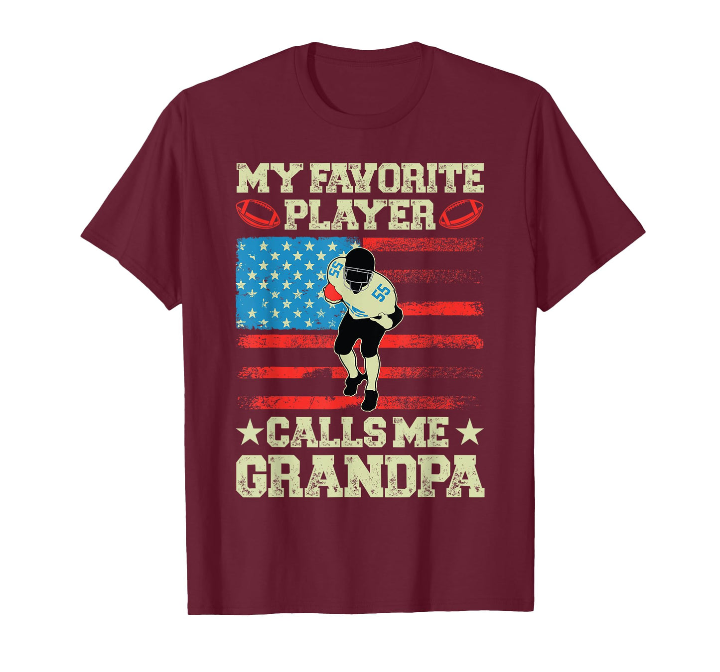 Football Grandpa T-Shirt