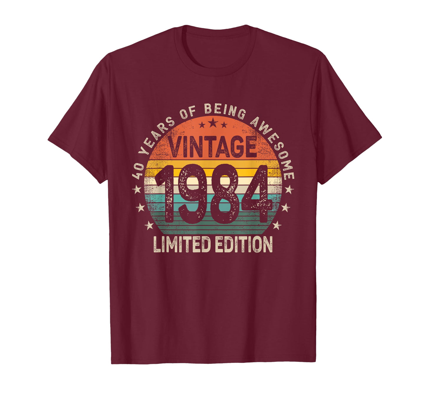 40 Years Old 1984 Vintage 40th Birthday Men Women T-Shirt