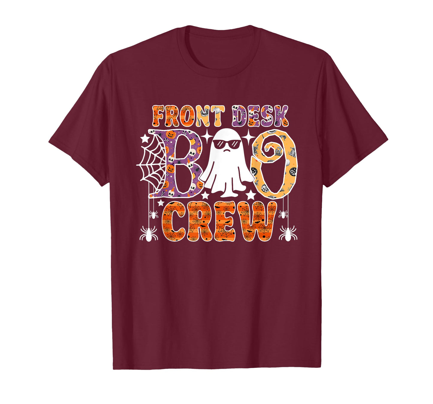 Front Desk Boo Crew Funny Ghost Halloween Receptionist T-Shirt