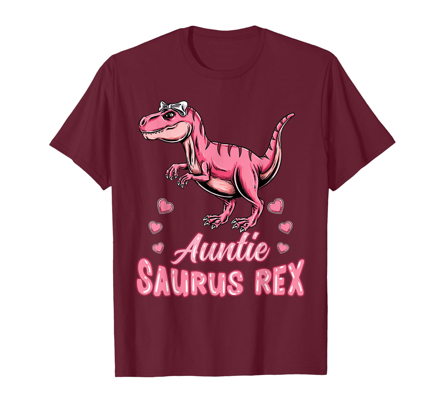 Auntie Saurus Rex Auntiesaurus Dinosaur Family T-Shirt