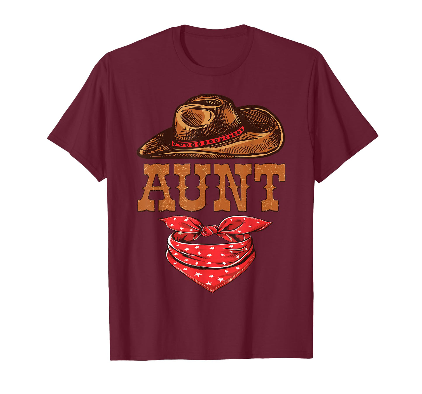 Aunt Western Birthday Cowboy Cowgirl Family Matching T-Shirt
