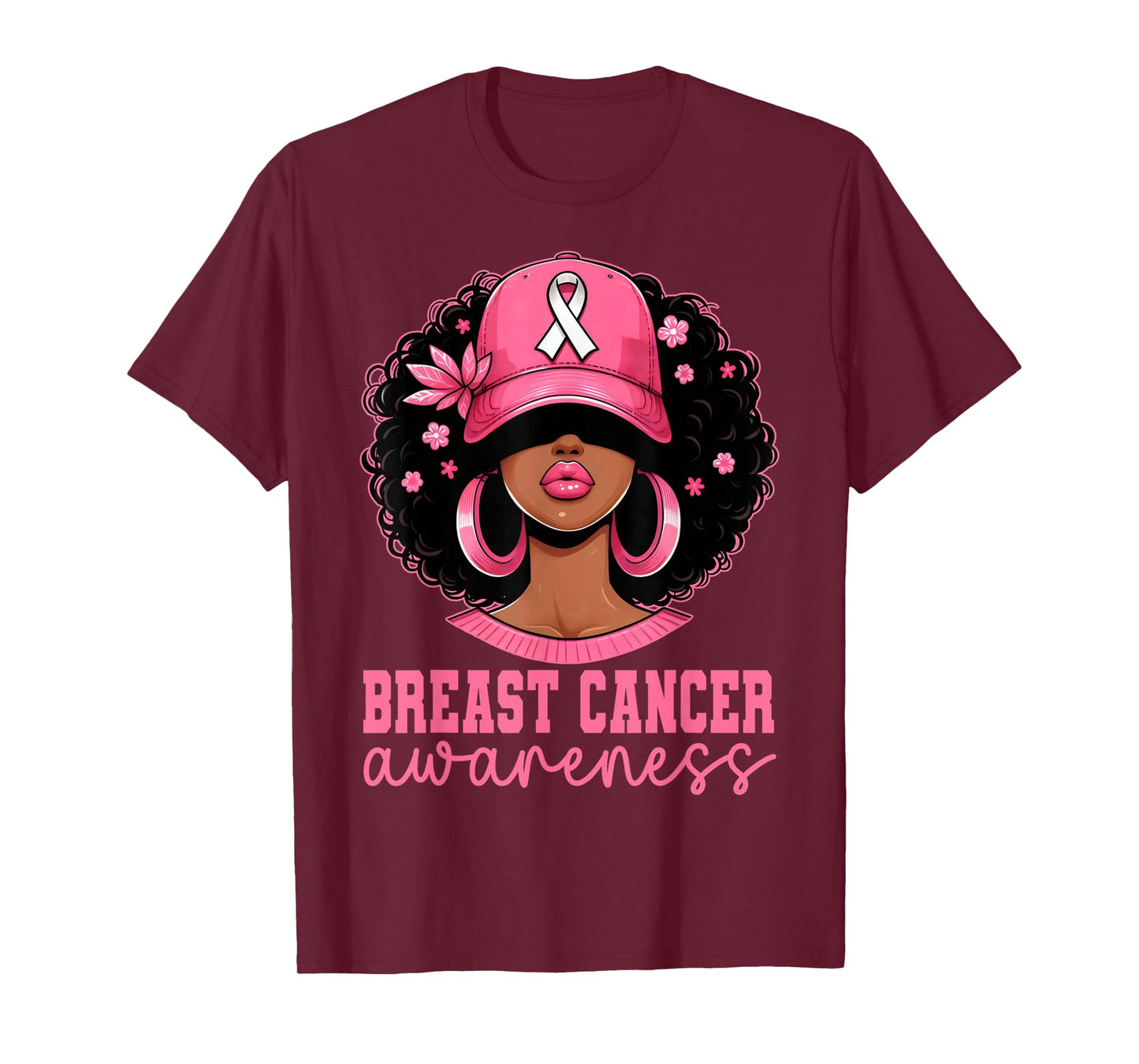 Black Women Breast Cancer Awareness in October We Wear Pink T-Shirt