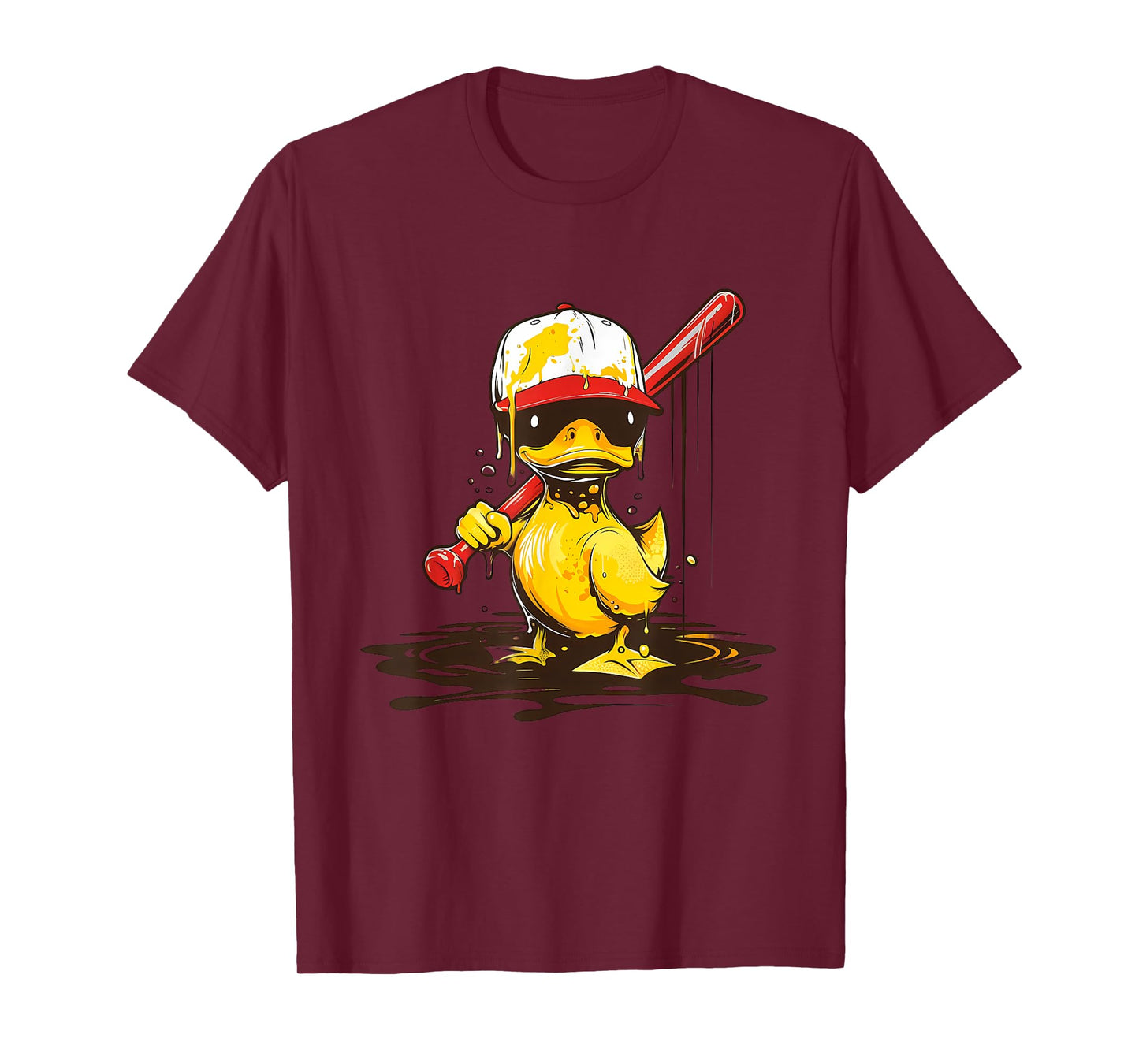 Rubber Duck Baseball Player Rubber Duckie Rubber Duck Lover T-Shirt