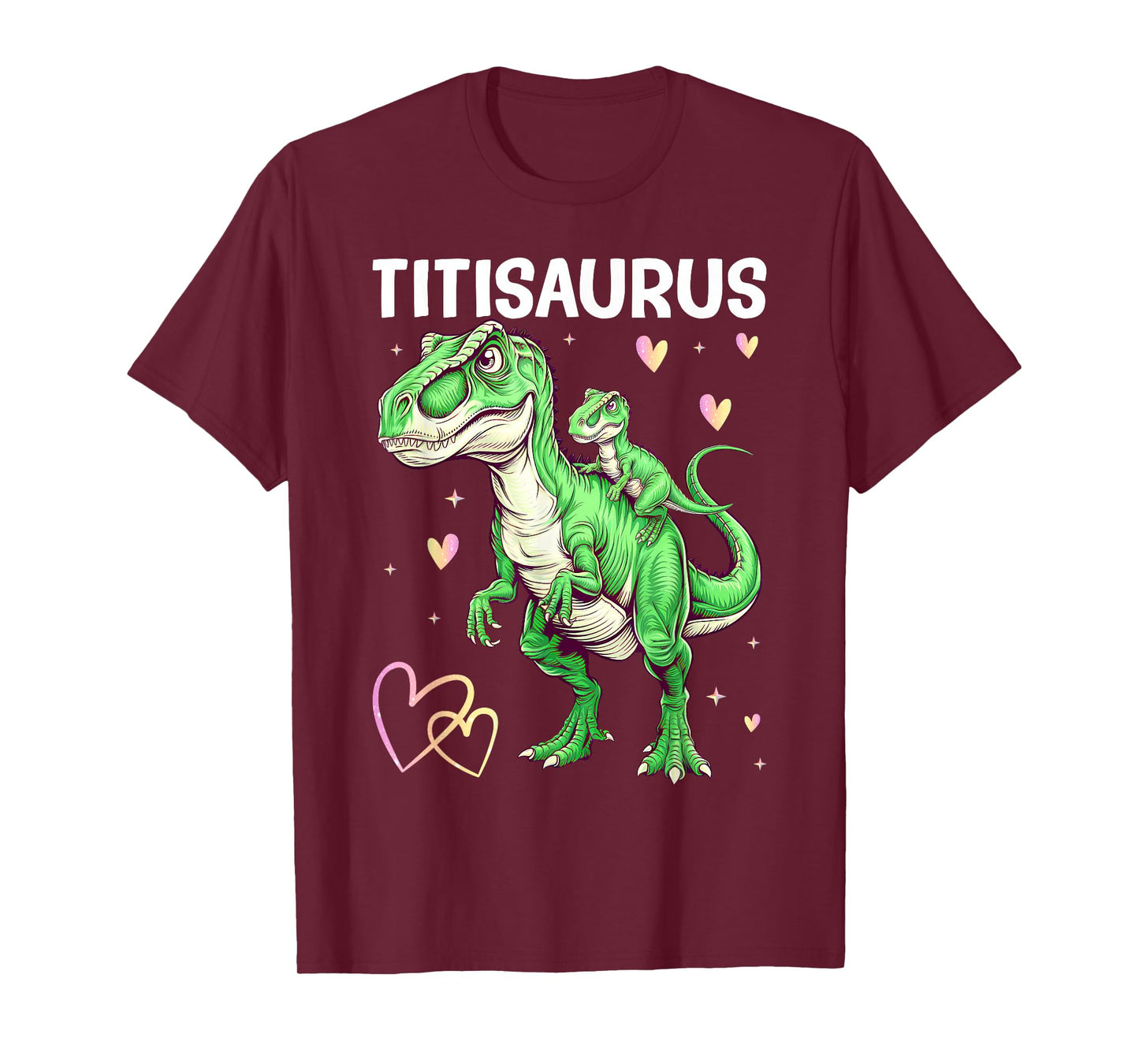 Titisaurus Titi Tyrannosaurus Dinosaur Baby Aunt T-Shirt