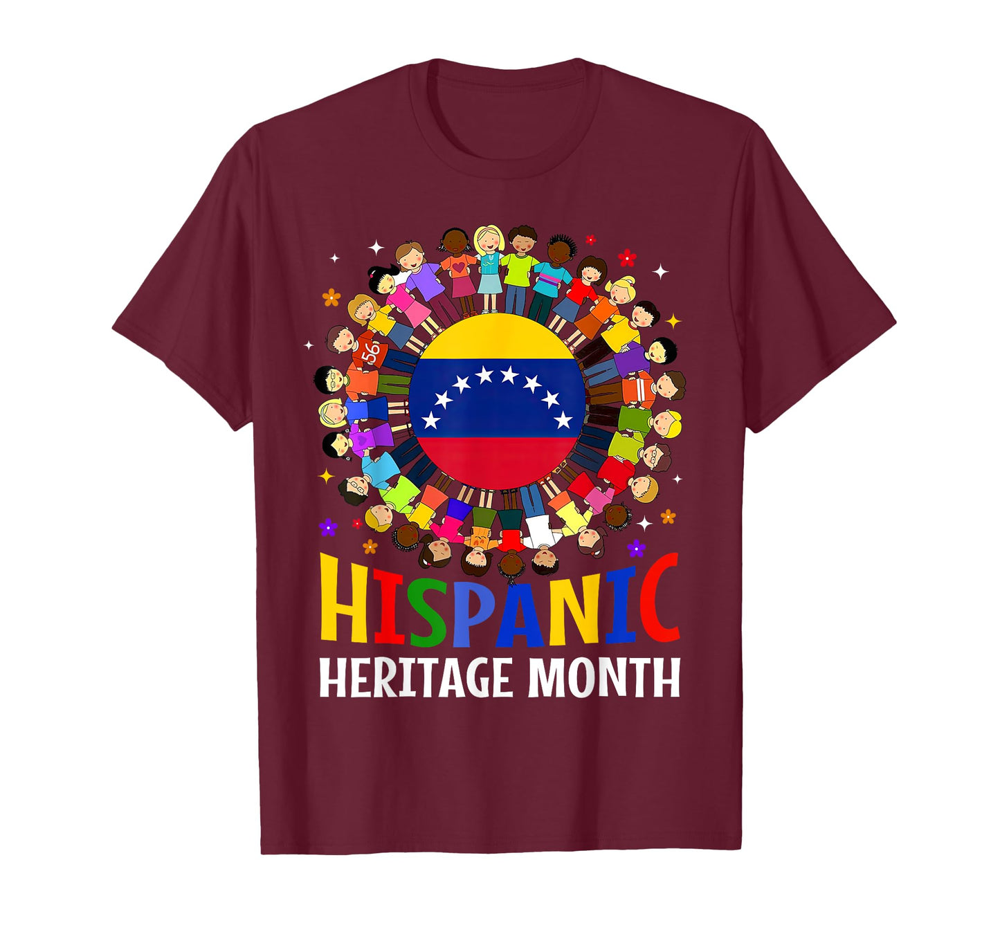 Hispanic Heritage Month Venezuela Kids Boys Girls T-Shirt