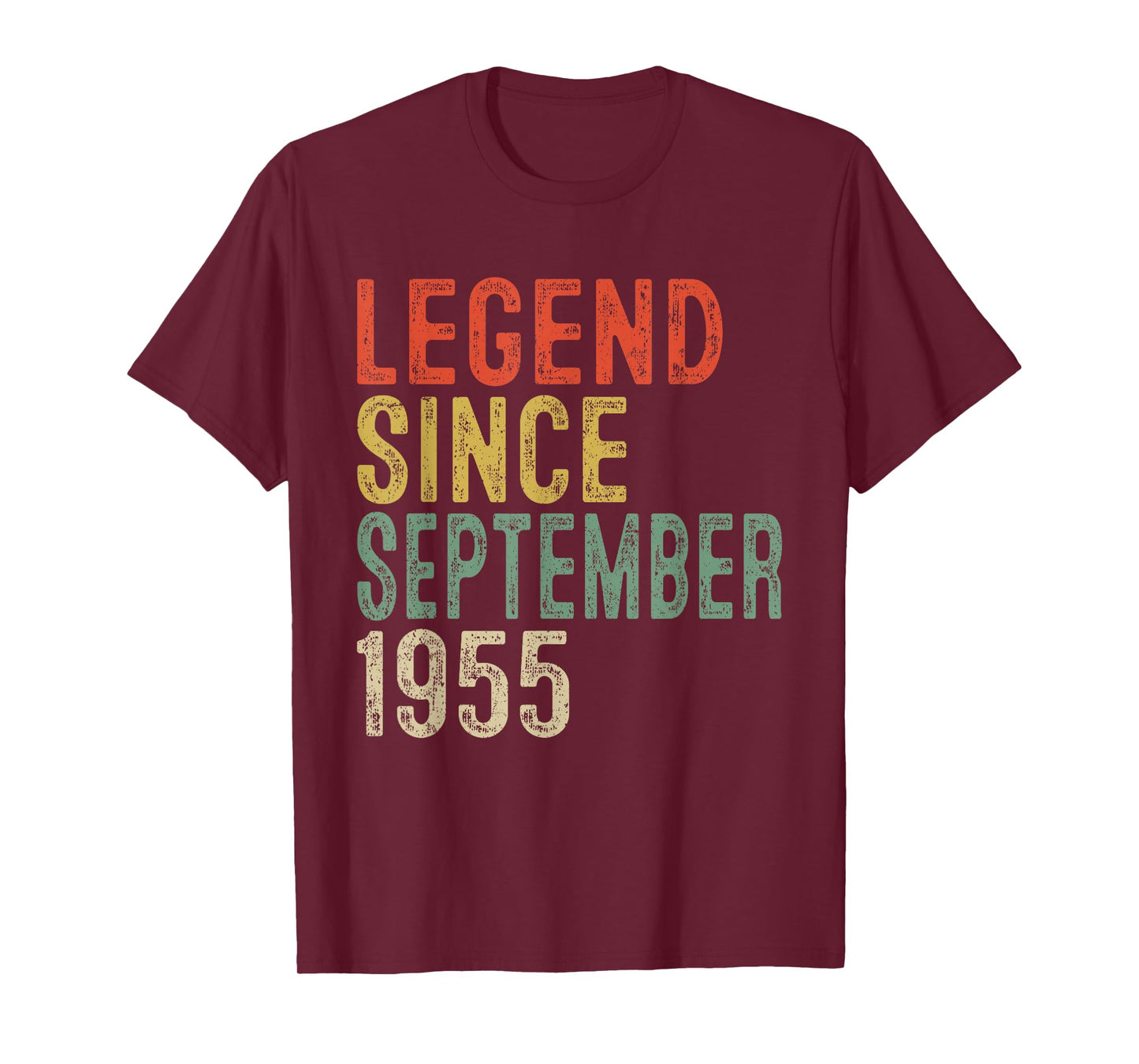 Legend Since September 1955 70th Birthday Gifts 70 Year Old T-Shirt