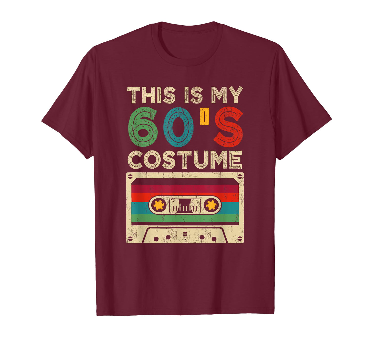 This Is My 60's Costume Funny Halloween 1960s Party Retro T-Shirt