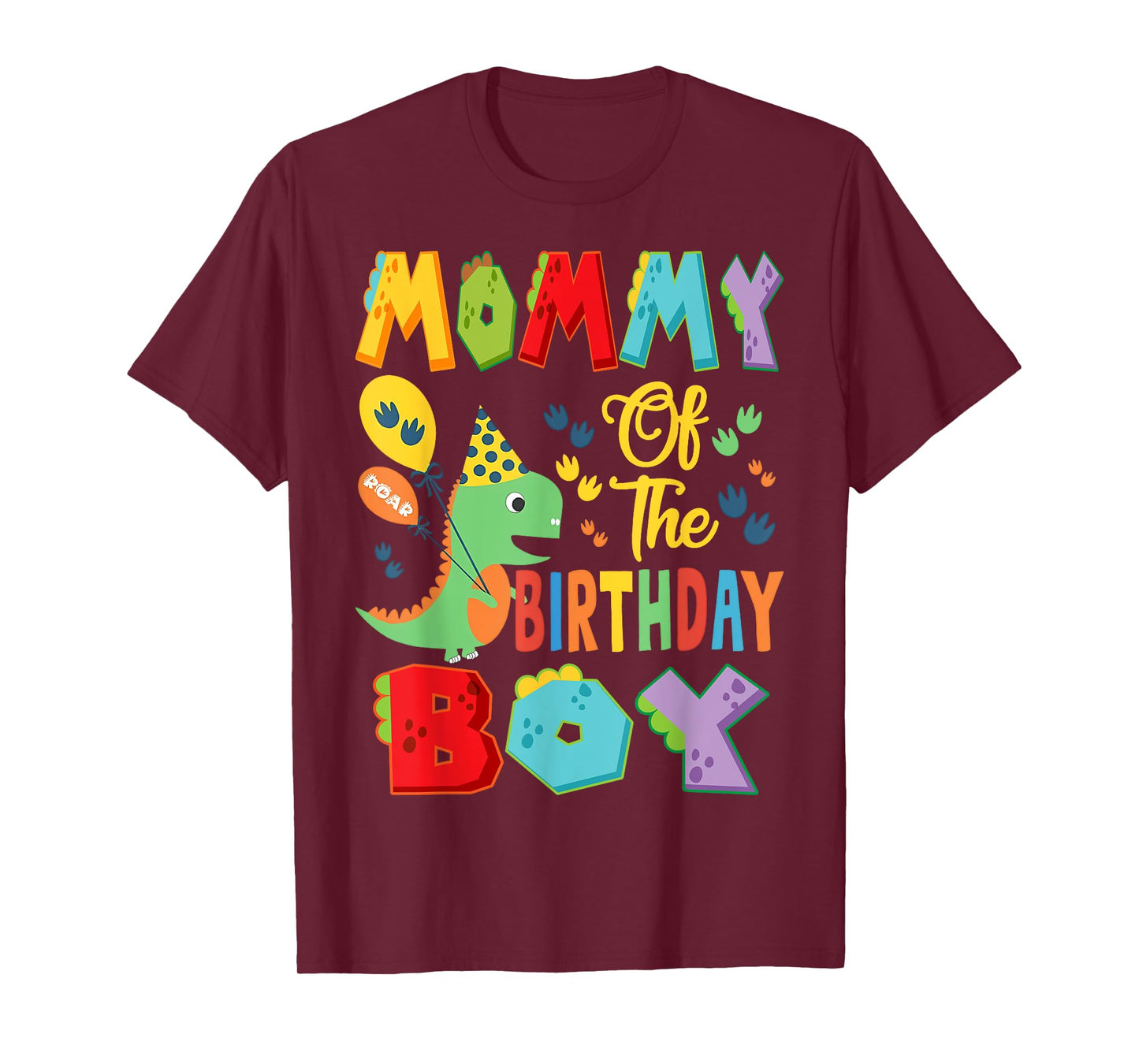 Mommy Of The Birthday Boy T-Rex Dinosaur 1St Birthday T-Shirt