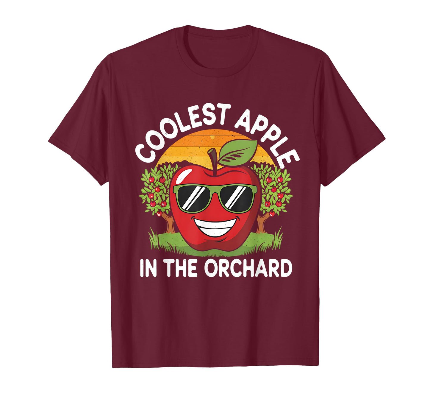Retro Coolest Apple in the Orchard | Apple Picking Season T-Shirt