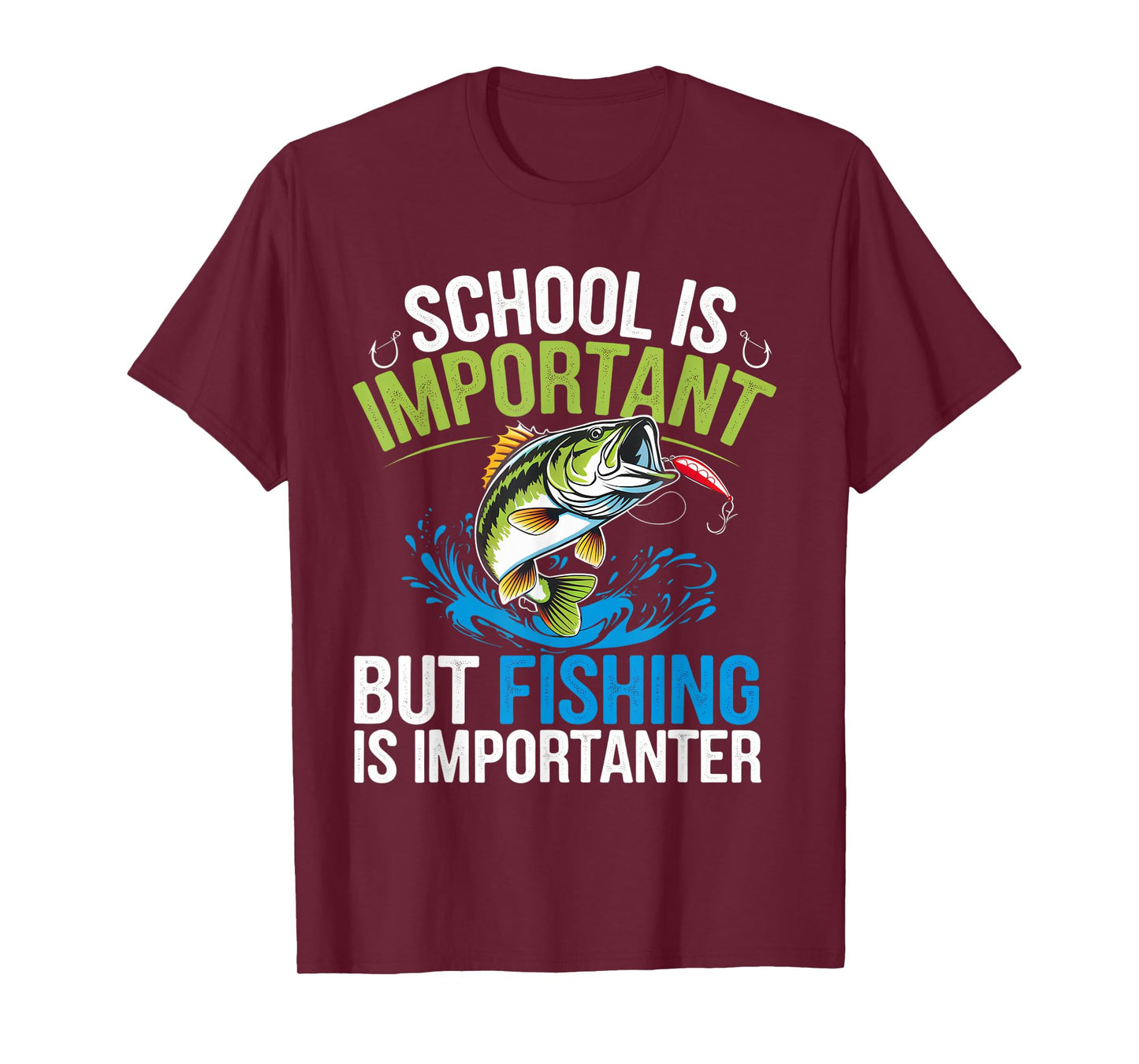 School Is Important But Fishing Is Importanter Design T-Shirt