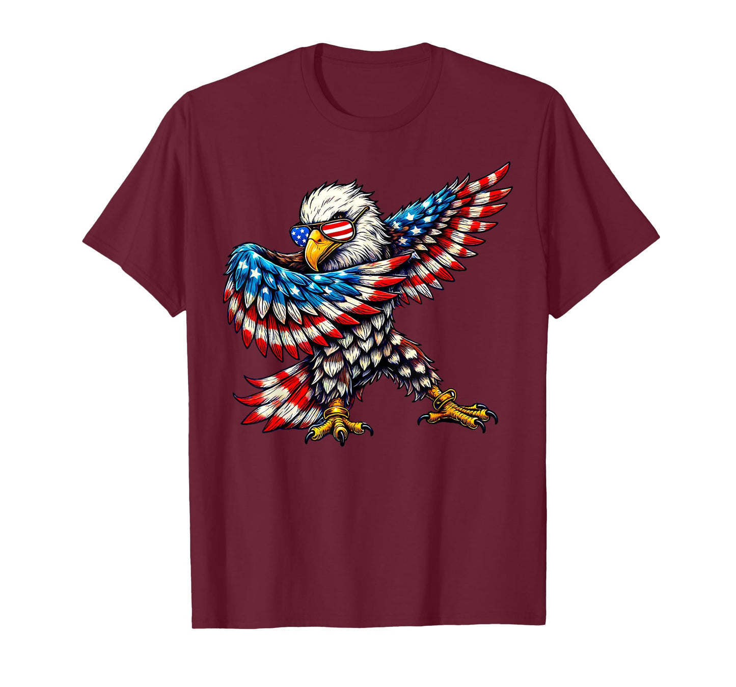 American Flag Bald Eagle Patriotic Eagle 4th of July USA T-Shirt