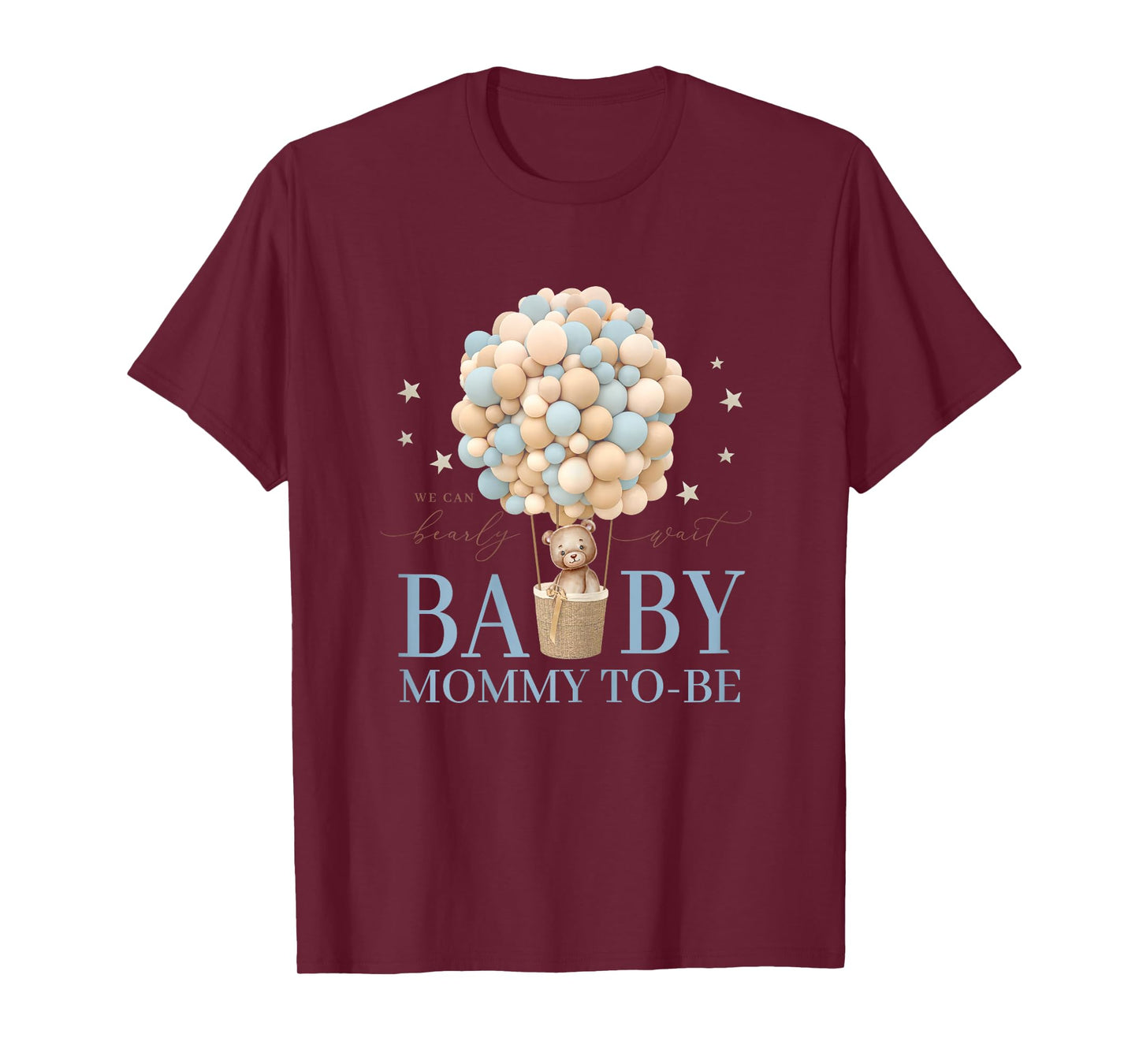 Mommy We Can Bearly Wait Baby Shower Bear Family Matching T-Shirt