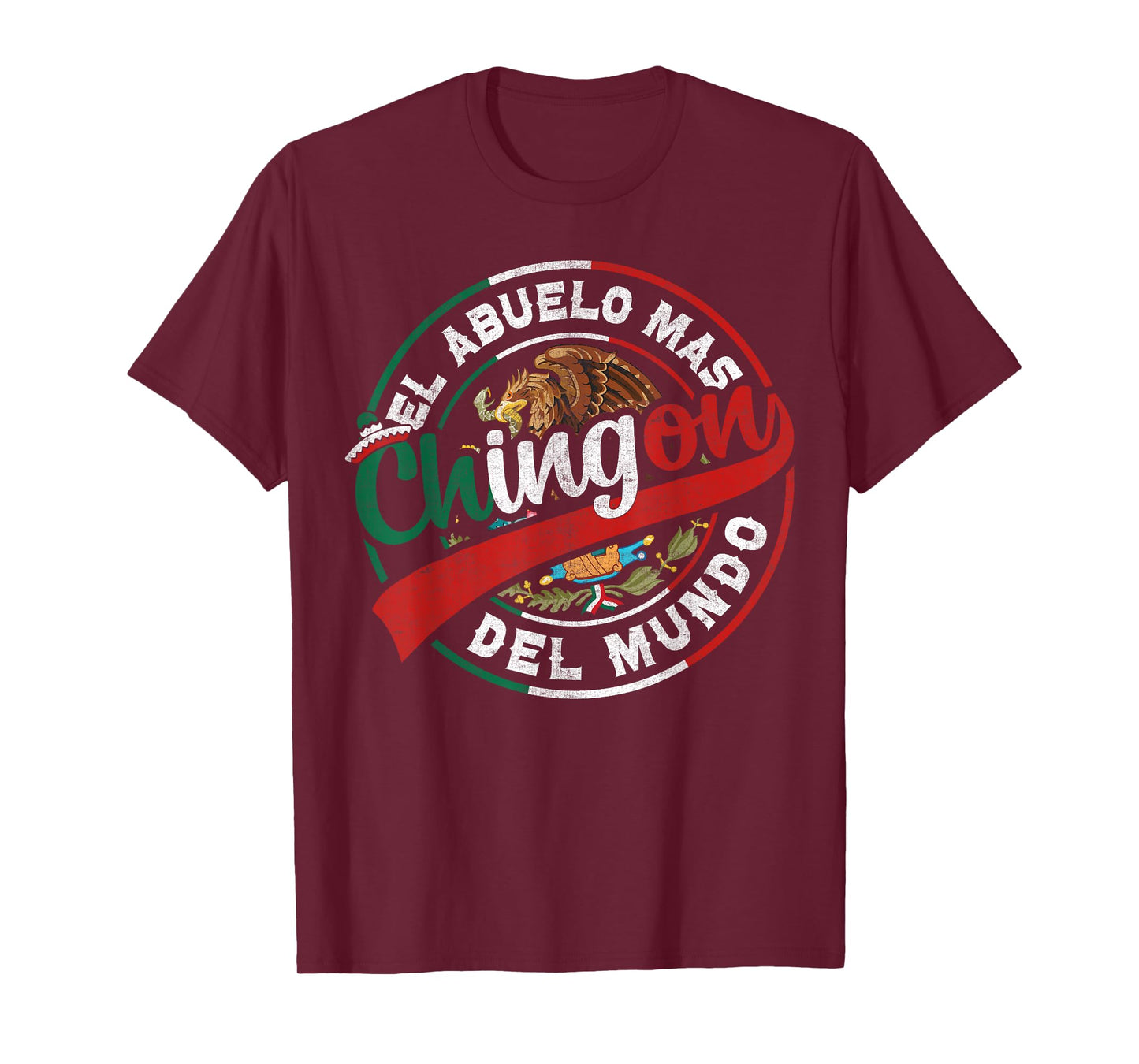 El Abuelo Mas Chingon Mexican Grandpa Dia Del Padre T-Shirt