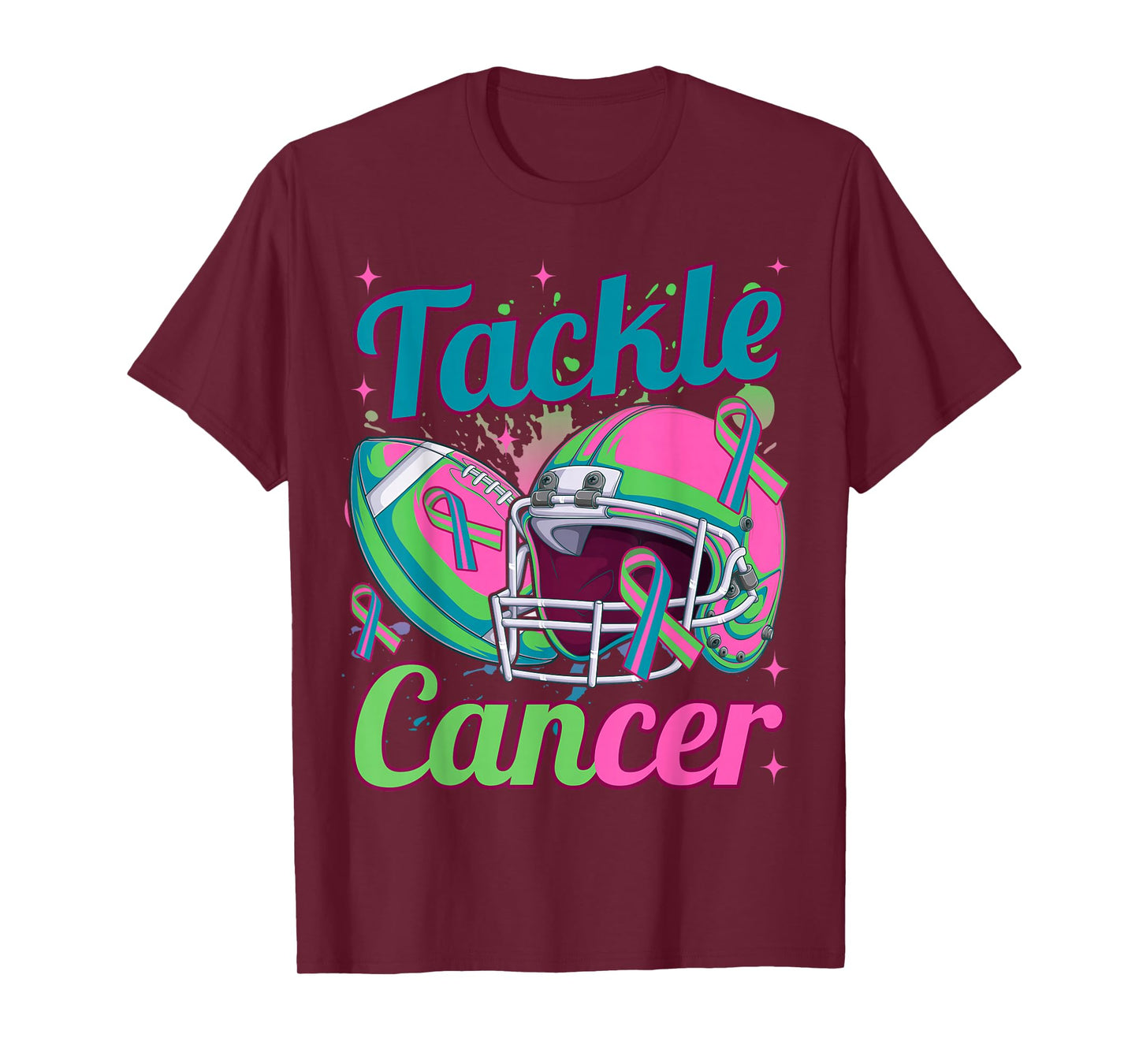 Tackle Metastatic Breast Cancer Awareness Football Women T-Shirt