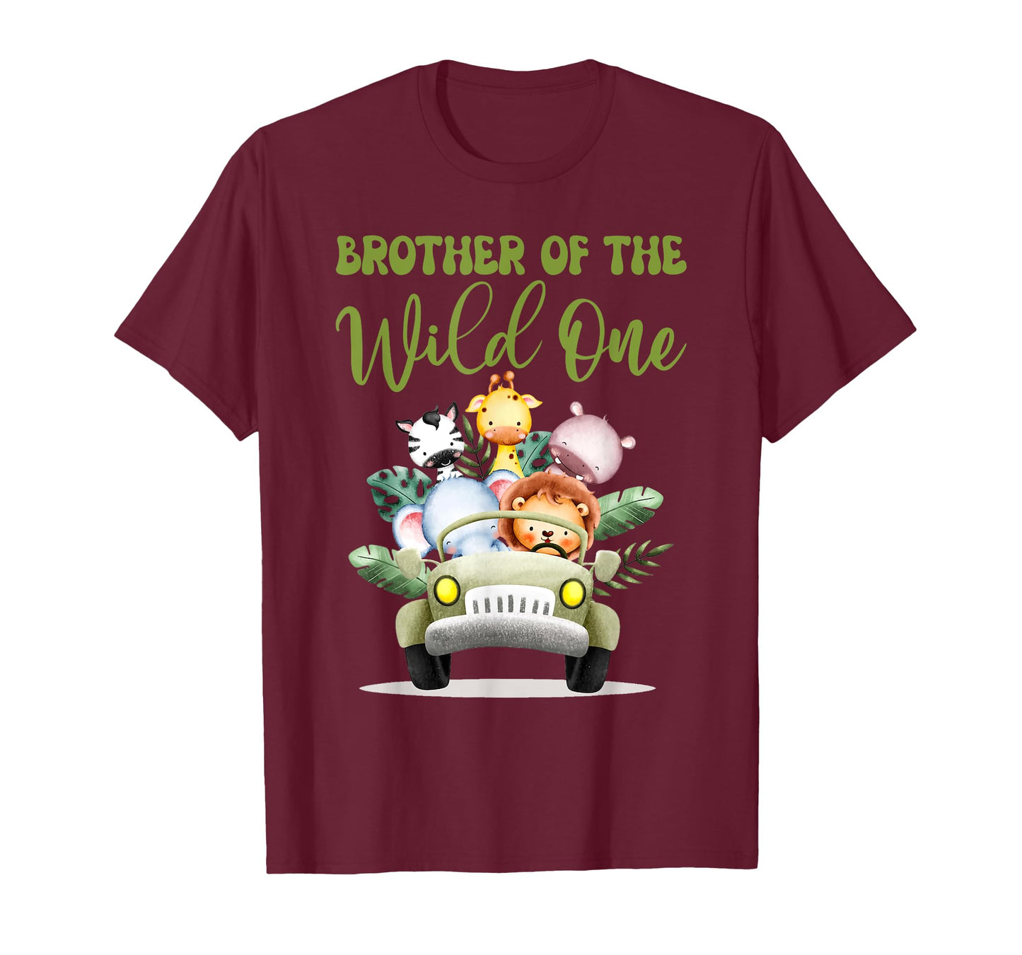 Brother Of The Wild One 1st Birthday Safari Family Matching T-Shirt