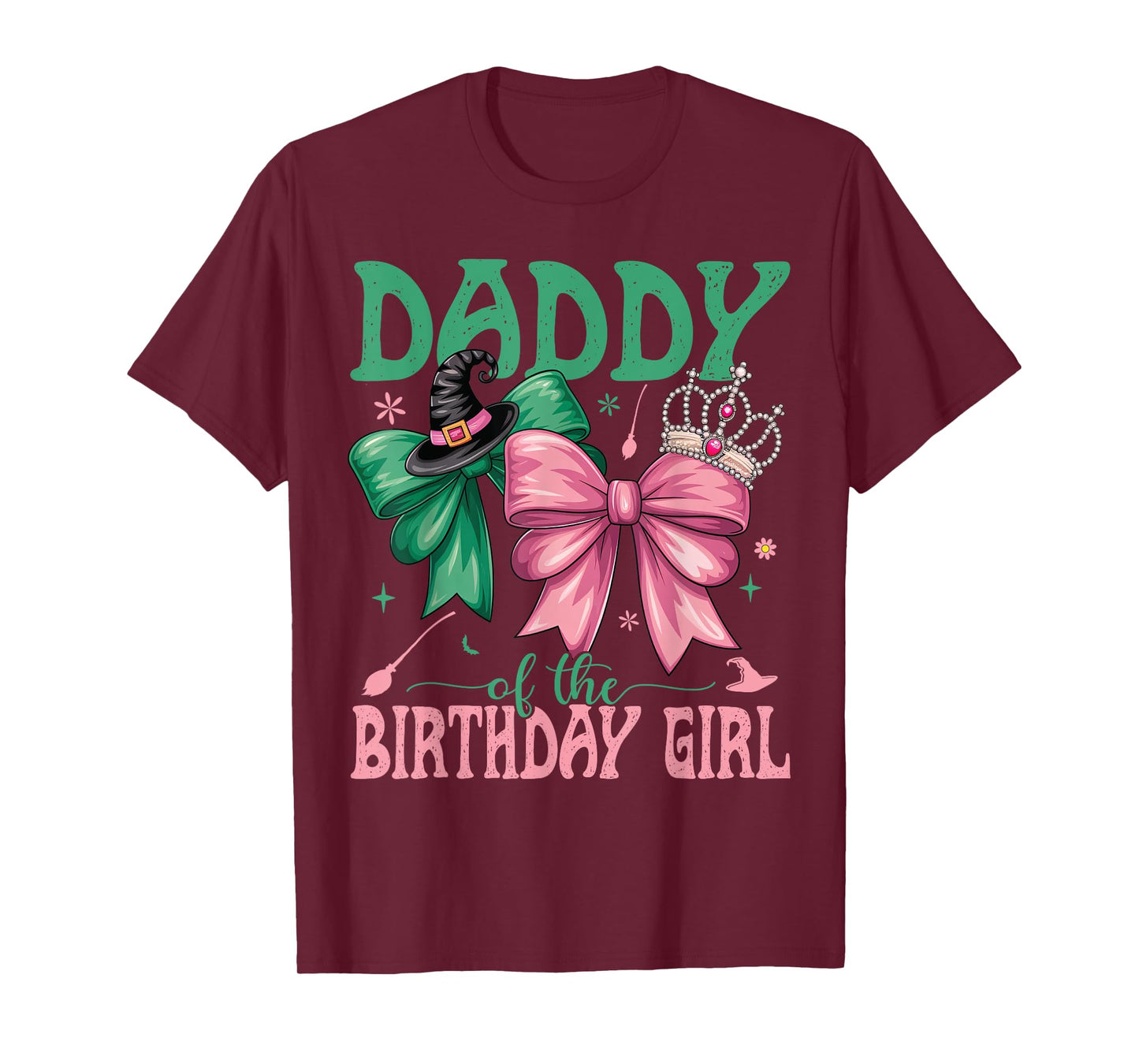 Daddy Of The Birthday Girl Matching Witch Family Bday Part T-Shirt