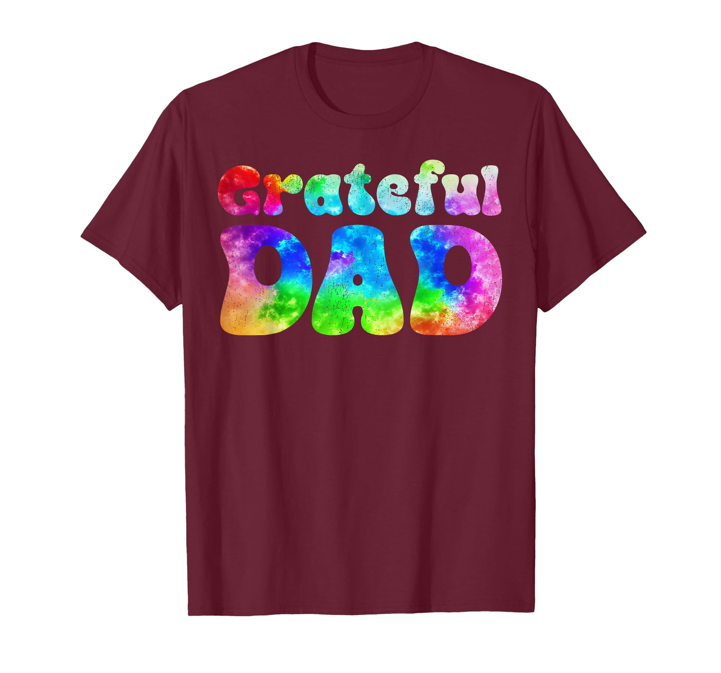 Tie Dye Dad Retro Distressed Grateful Dad Father's Day T-Shirt