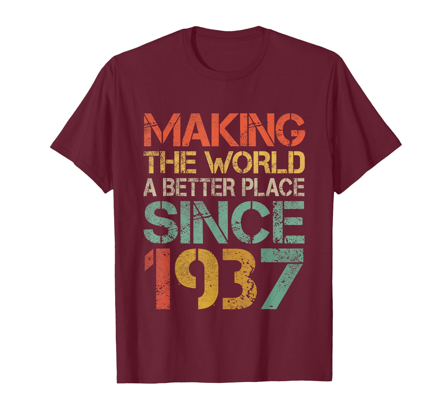 Making The World a Better Place Since 1937 Funny Vintage T-Shirt
